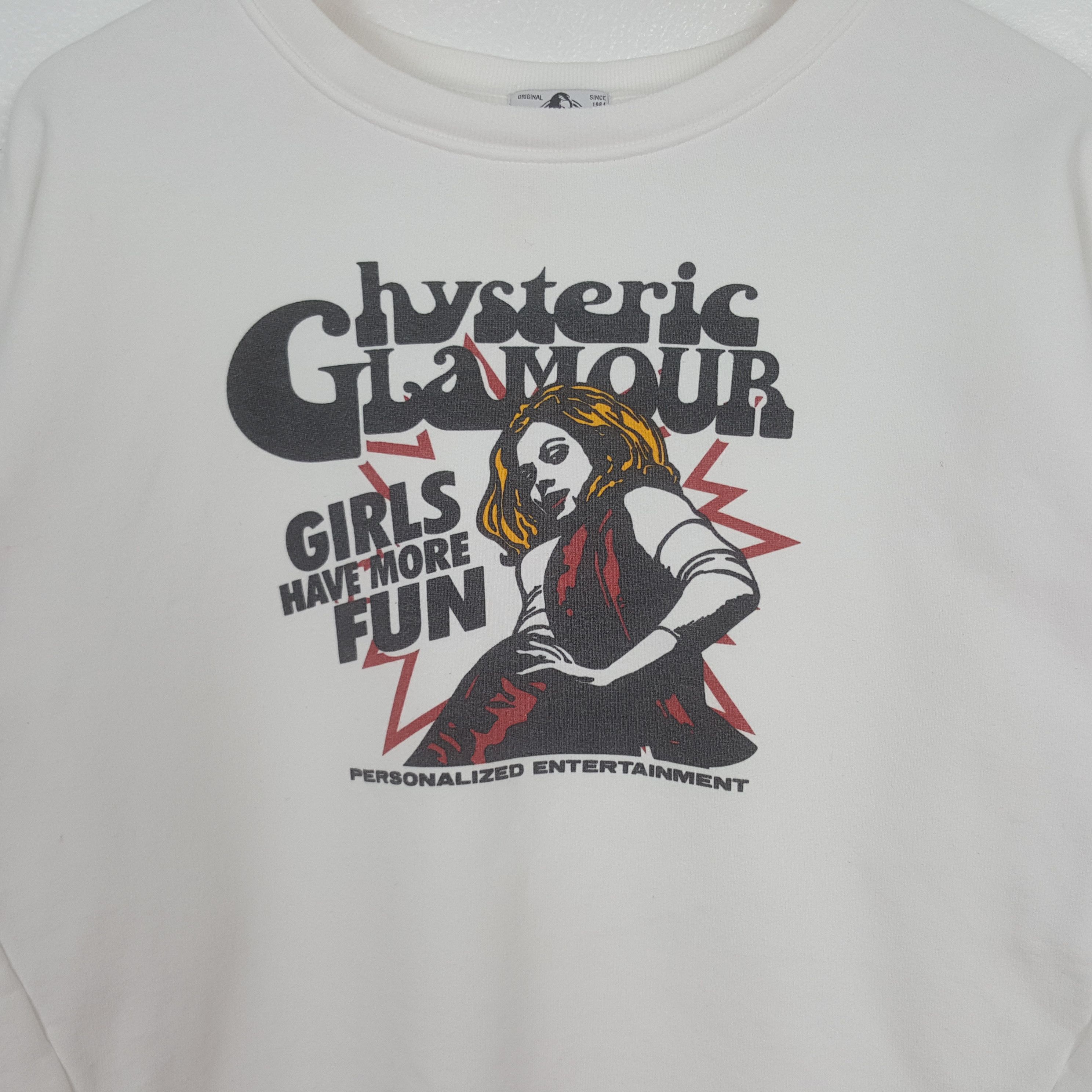 Hysteric Glamour Vintage Hysteric Glamour Japanese Crop Sweatshirt C317N5 Size US M / EU 48-50 / 2 - 2 Thumbnail