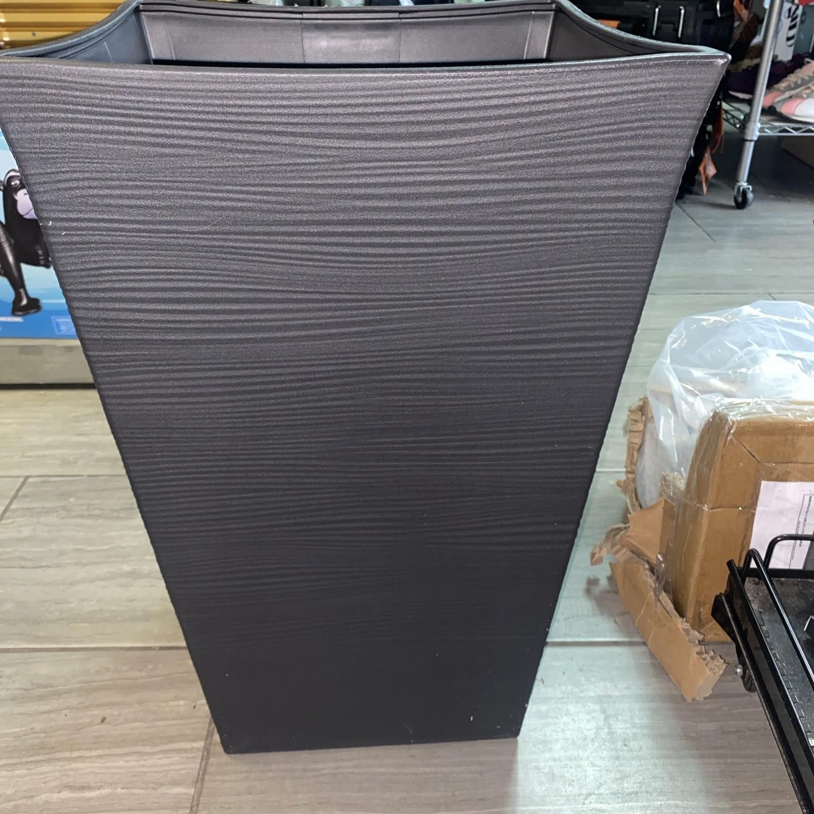 Other Keter Black Wave Planter 22 in. Tall New Size ONE SIZE - 5 Thumbnail