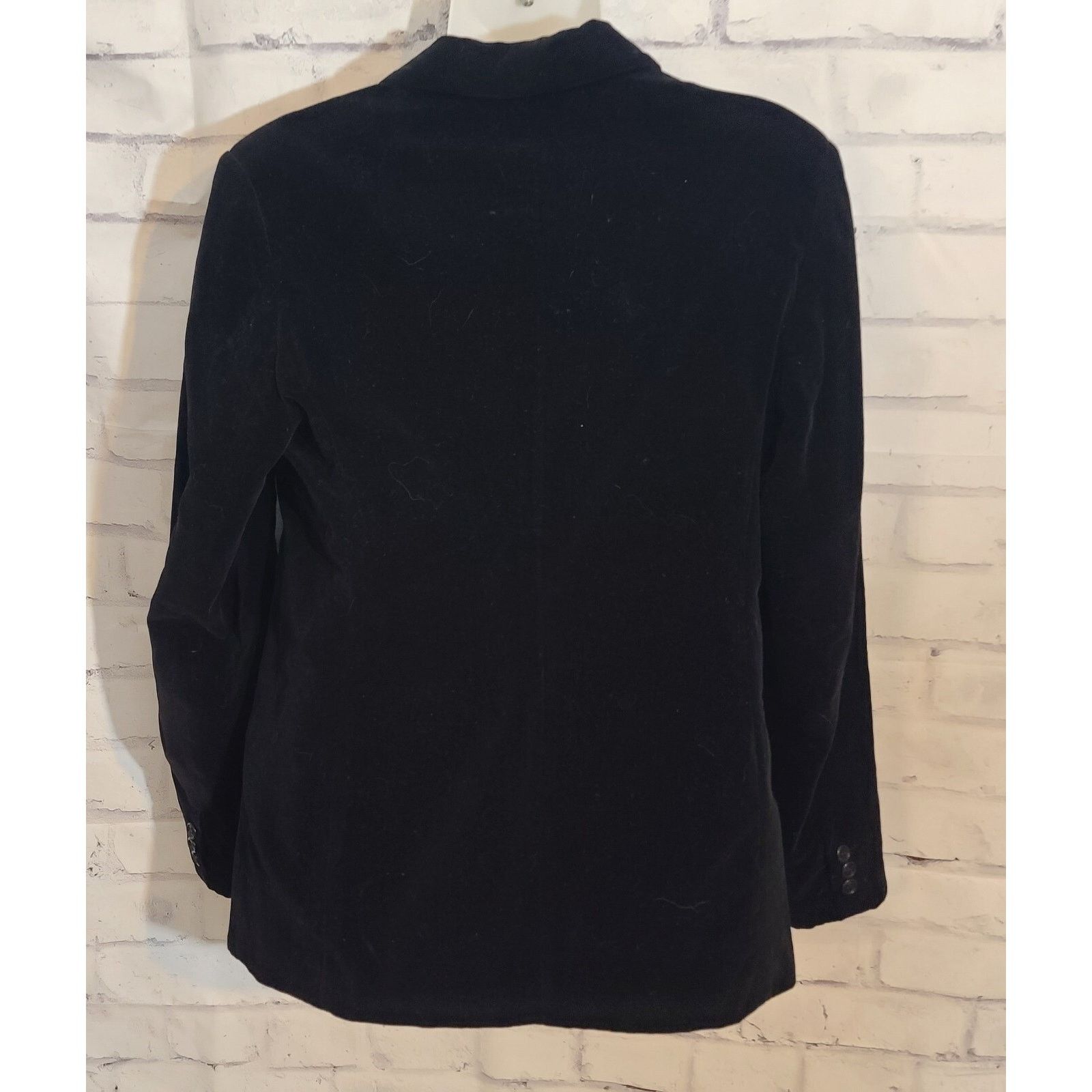 Other Vintage Women's Black Velvet Blazer, Small Size S / US 4 / IT 40 - 4 Thumbnail