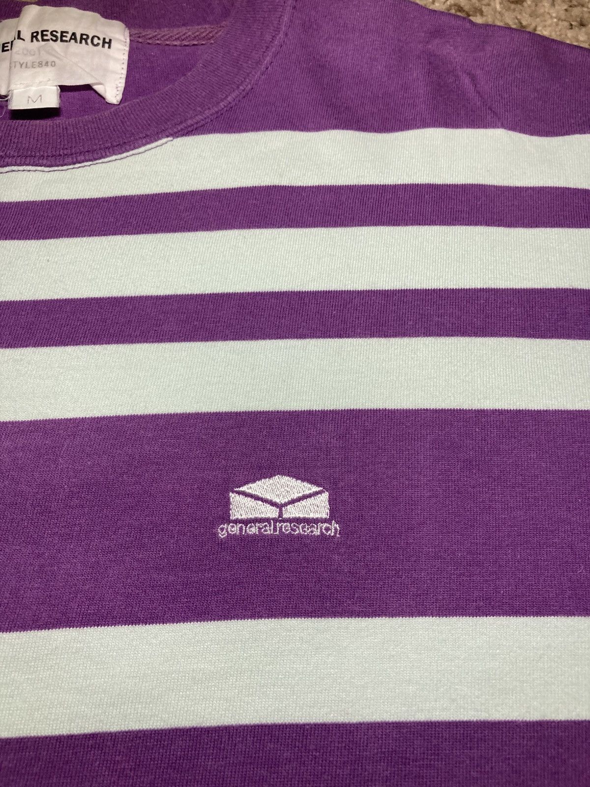 General Research 2001 General Research Ice Blue Purple Striped Logo 90s Size US M / EU 48-50 / 2 - 3 Thumbnail