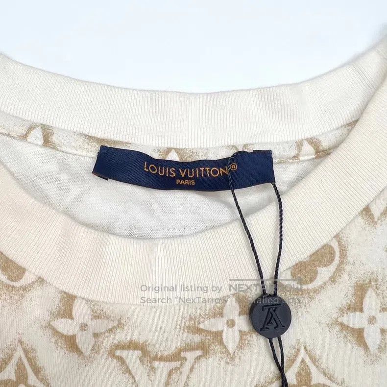 Louis Vuitton Louis Vuitton Beige presbyopic full print short sleeve Size US XL / EU 56 / 4 - 3 Thumbnail