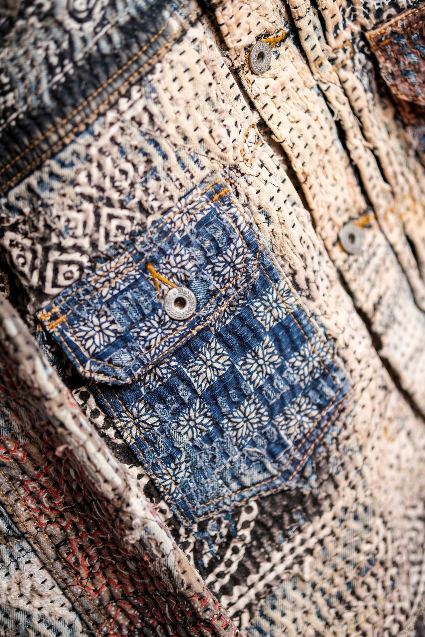 Levi's Jacket Levis 70502xx Selvedge X Sashiko Boro Sorosjacket Size US M / EU 48-50 / 2 - 10 Thumbnail