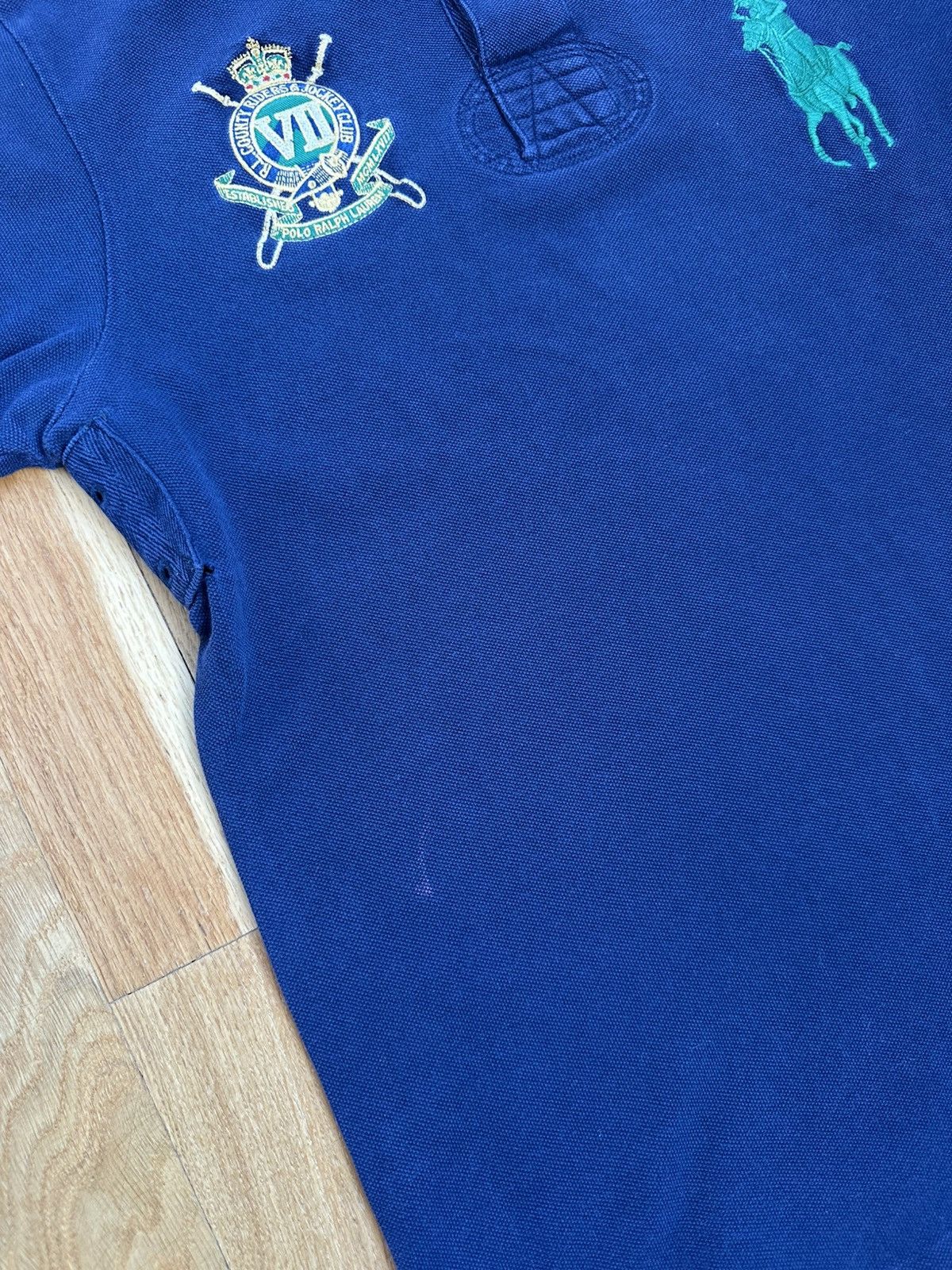 Polo Ralph Lauren Vintage Polo Ralph Lauren Polos Green Big Logo Y2K Size US M / EU 48-50 / 2 - 6 Thumbnail