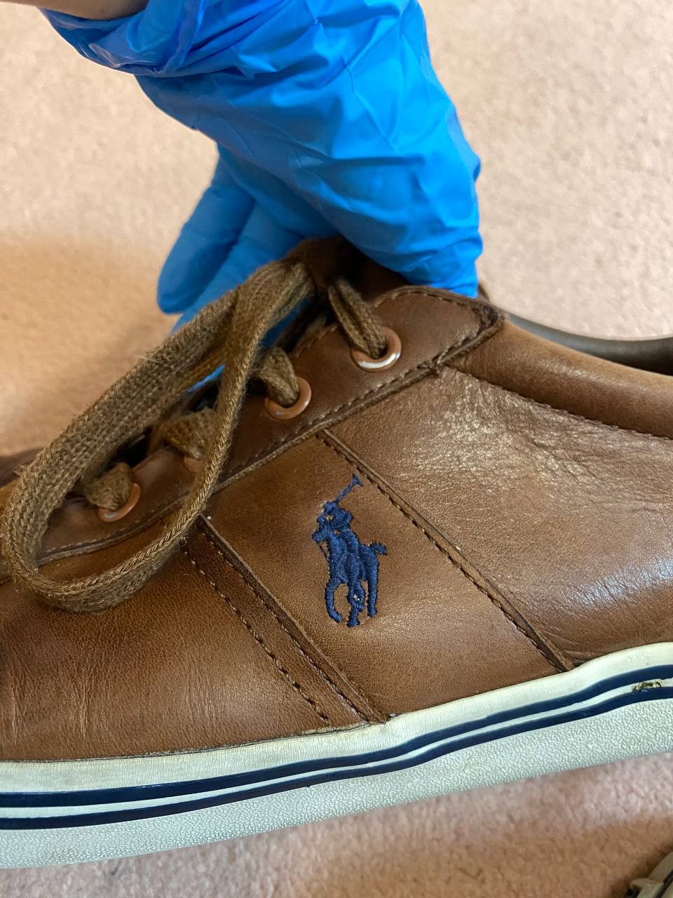 Polo Ralph Lauren Vintage Leather Sneakers Polo Ralph Lauren Size US 10 / EU 43 - 10 Thumbnail