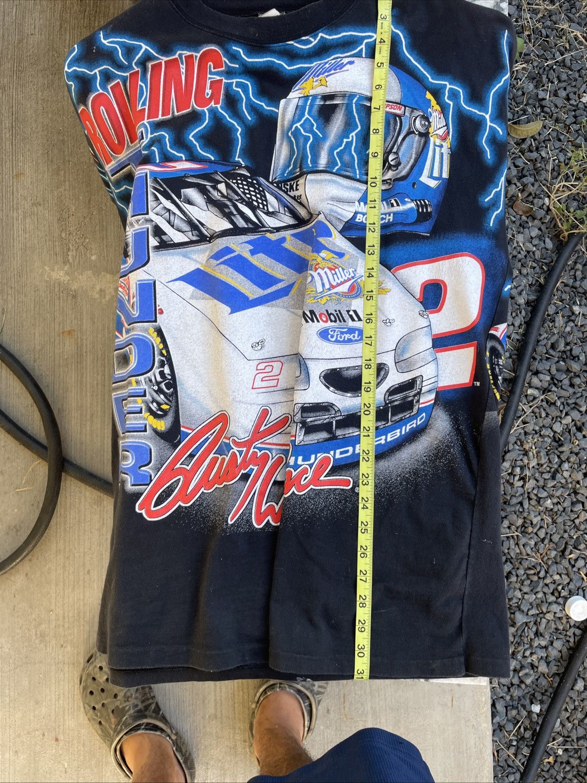 Vintage Vintage 1997 Rusty Wallace Miller Lite All Over Print NASCAR Size US L / EU 52-54 / 3 - 5 Thumbnail