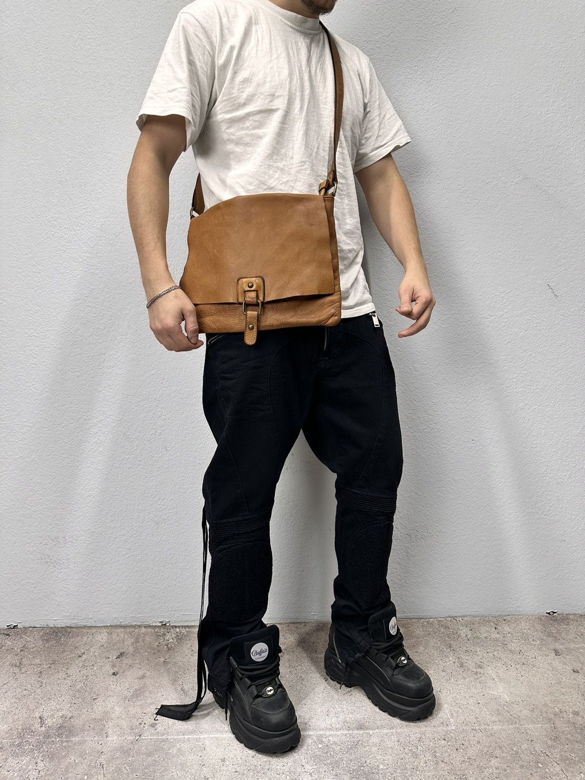 Diesel Vintage AS 98 Metal Zip Design Leather Bag Dolce Gabbana GOA Size ONE SIZE - 13 Thumbnail