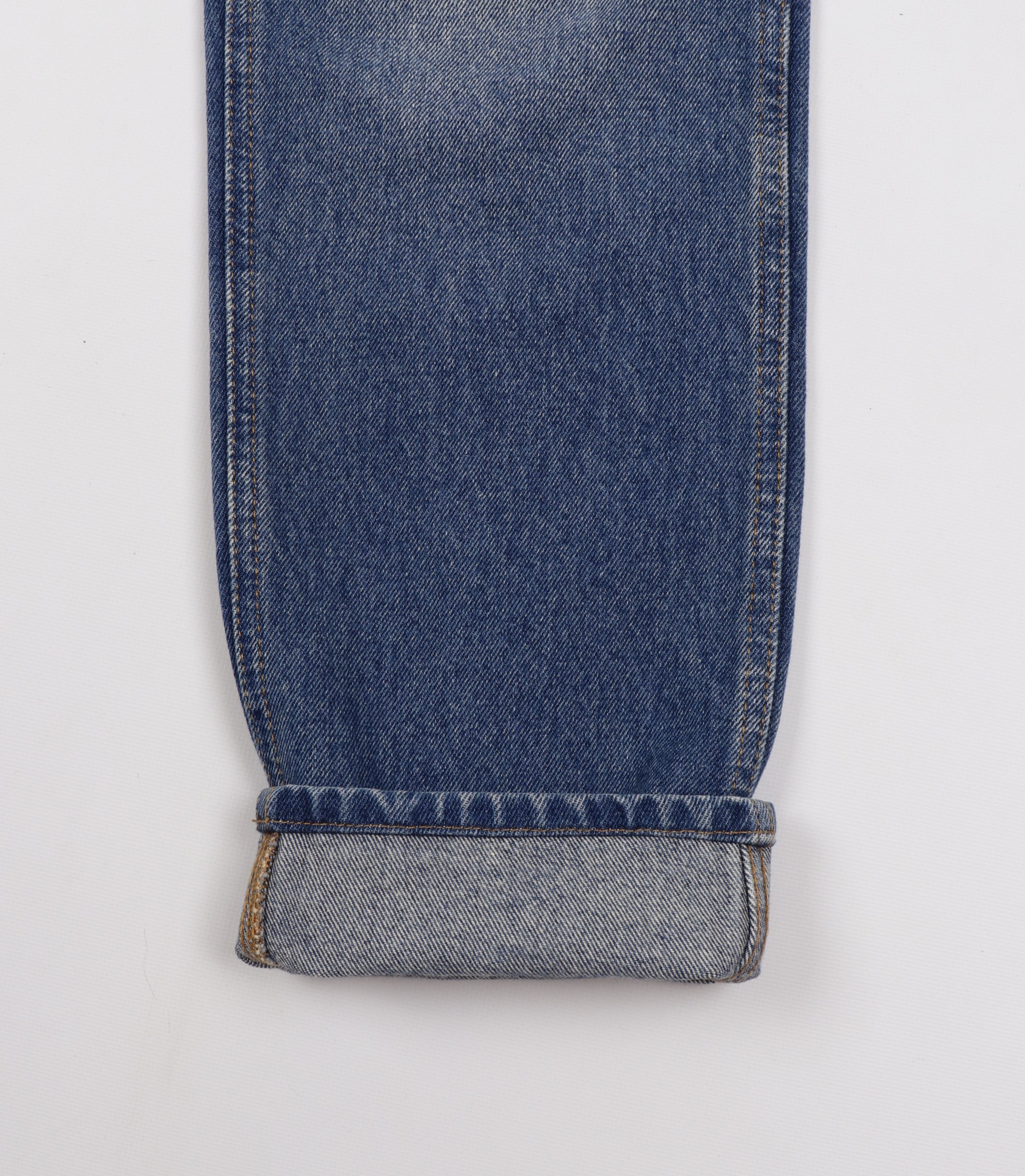 Gucci Men's Gucci Cotton Blue Jeans GG Web Patch Size W32-33" Size US 33 - 5 Thumbnail