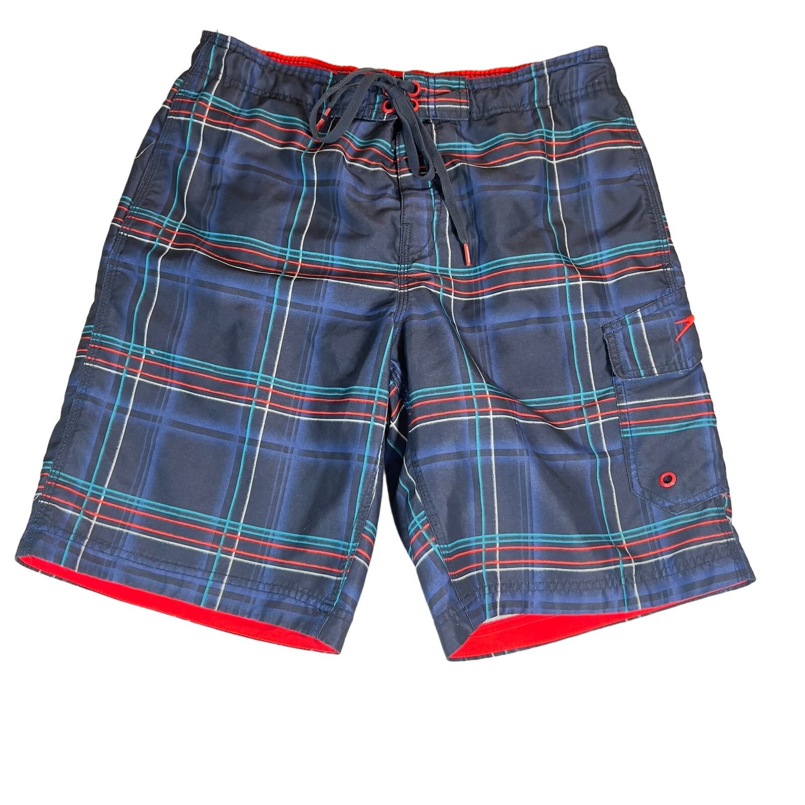 Speedo Speedo Bathing Suit Trunks Men's Small Mesh Lined Pockets Size US 31 - 1 Thumbnail