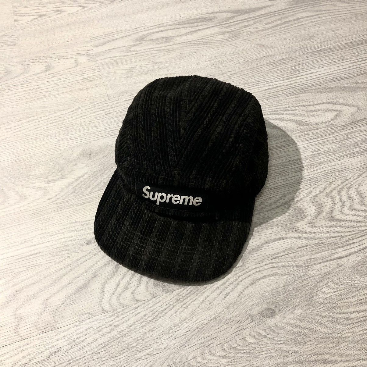 Supreme Wide Wale Corduroy Cap 黒 Supreme Corduroy Classic Logo Cap | Black | FARFETCH