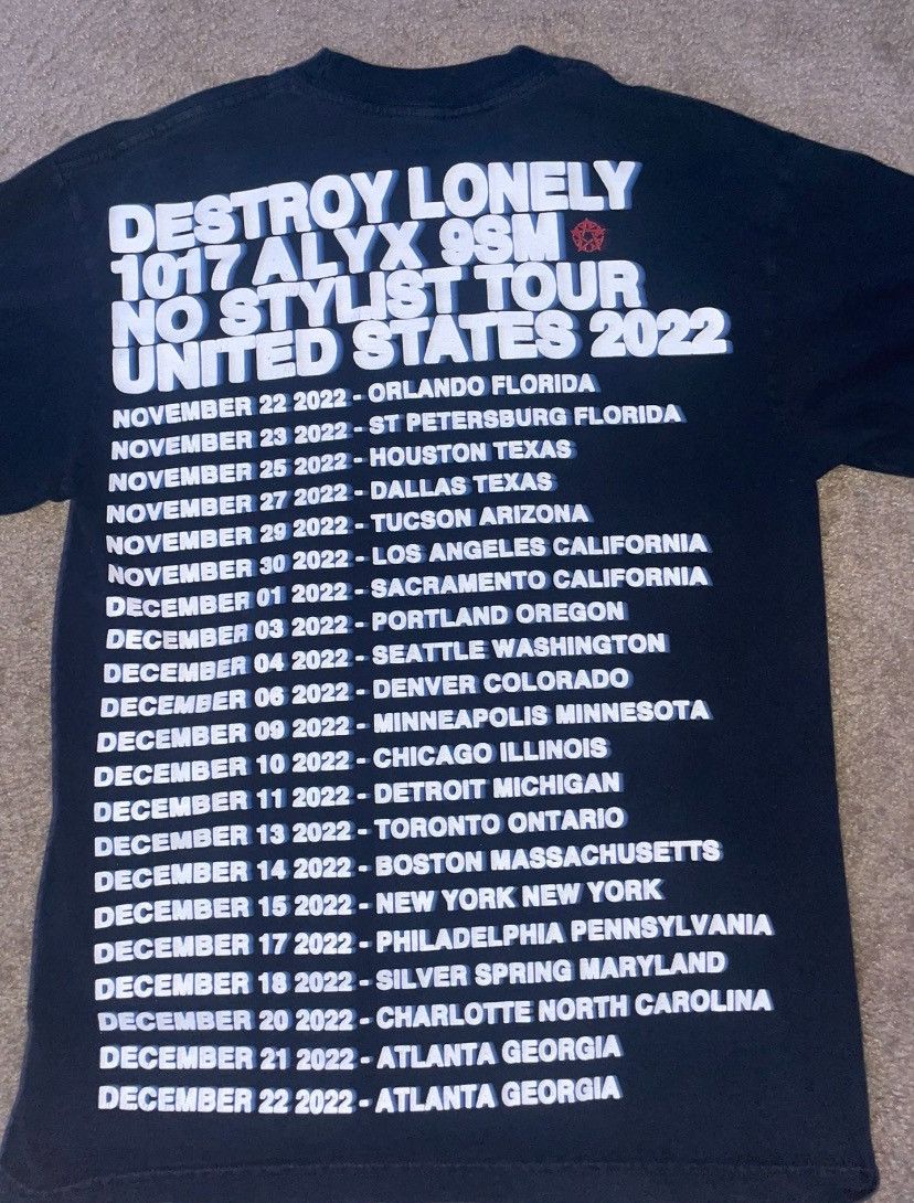 1017 ALYX 9SM Destroy lonely X Alyx tee Size US L / EU 52-54 / 3 - 2 Thumbnail