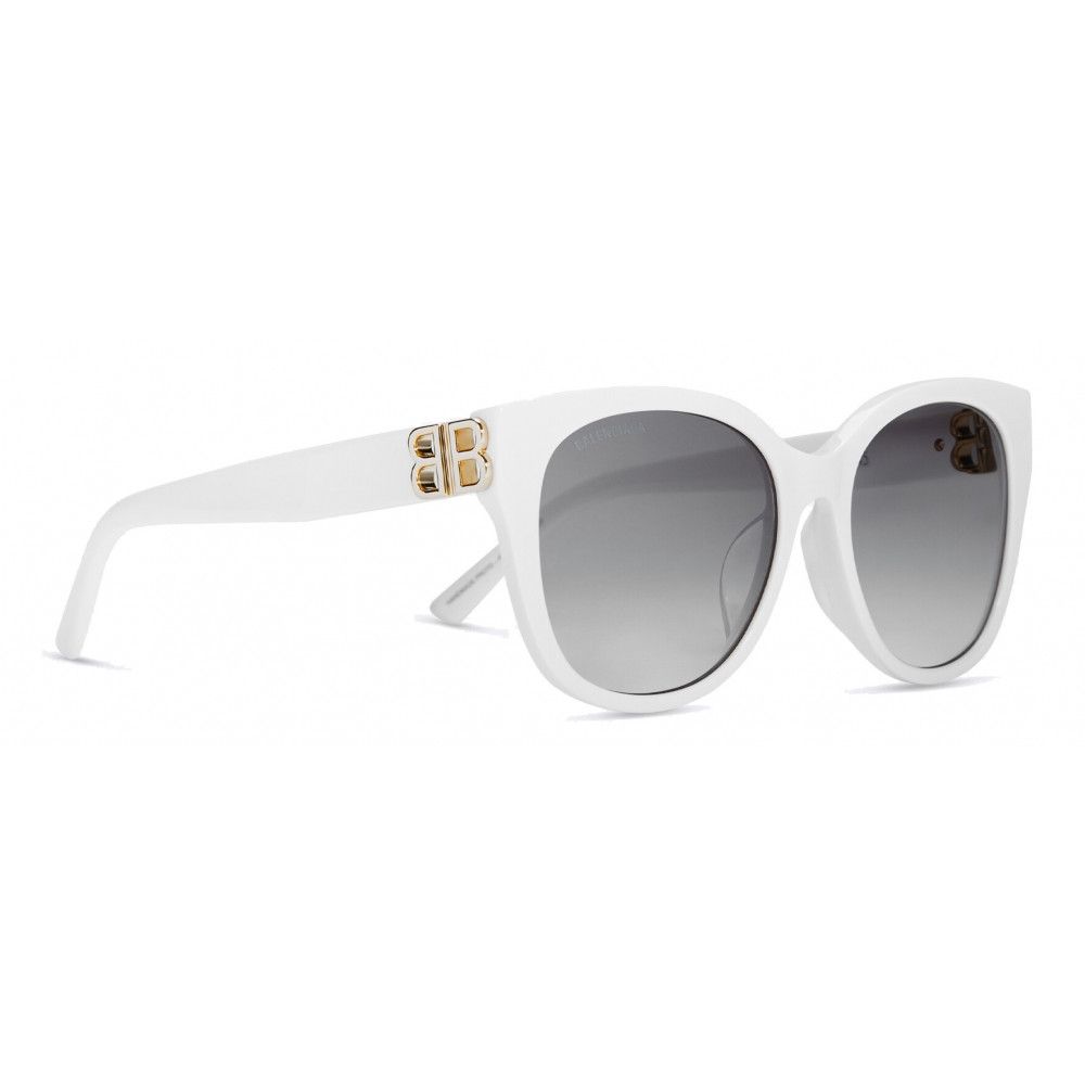 Balenciaga o1mt1gz1024 Size: OS / Dynasty Cat Sunglasses in White Size ONE SIZE - 3 Thumbnail