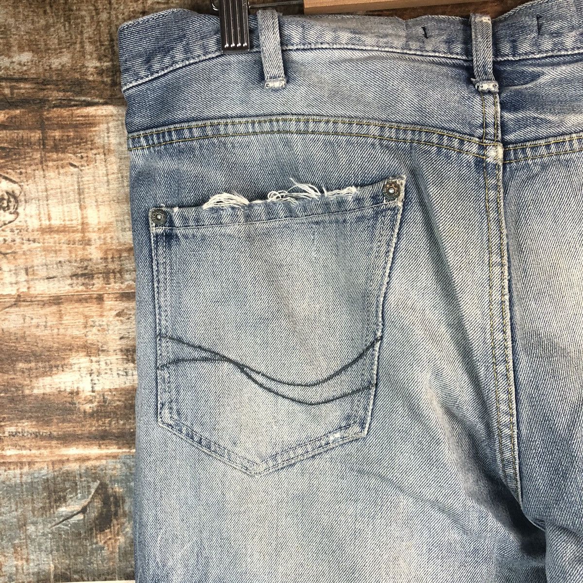 JACKROSE DLL Jack Rose Blue Distressed Denim Pants #C011 Size US 32 / EU 48 - 15 Thumbnail