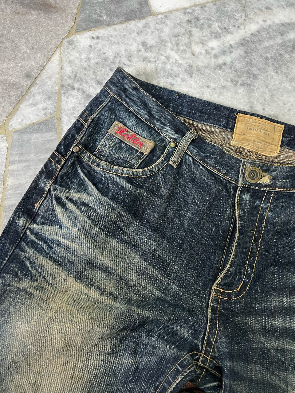Japanese Brand Yoshitomo Nara Lolita Distressed Jeans Size US 35 - 4 Thumbnail
