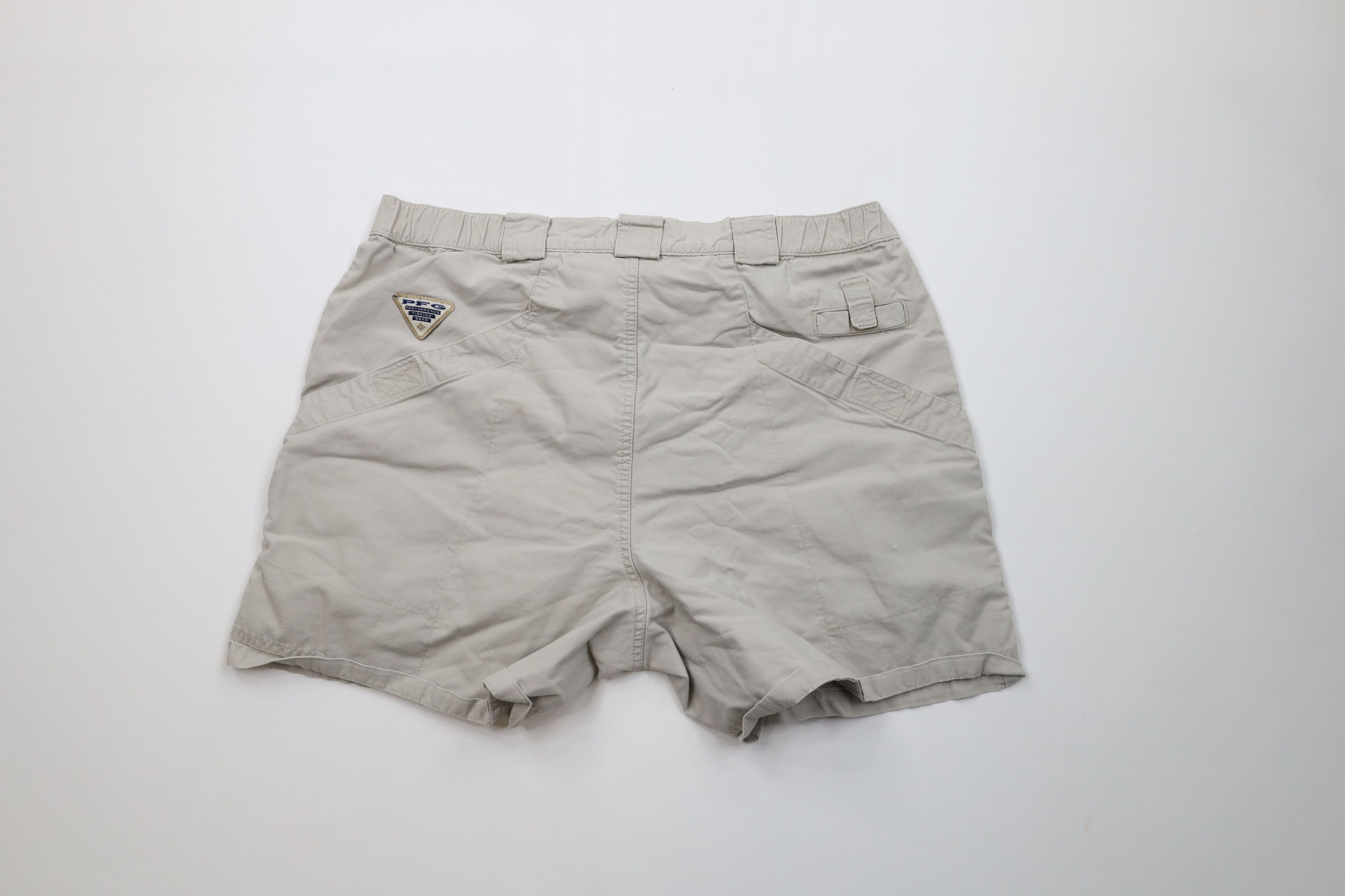 Columbia Vintage Columbia PFG Mesh Canvas Cargo Shorts Beige Cotton Size US 34 / EU 50 - 8 Thumbnail