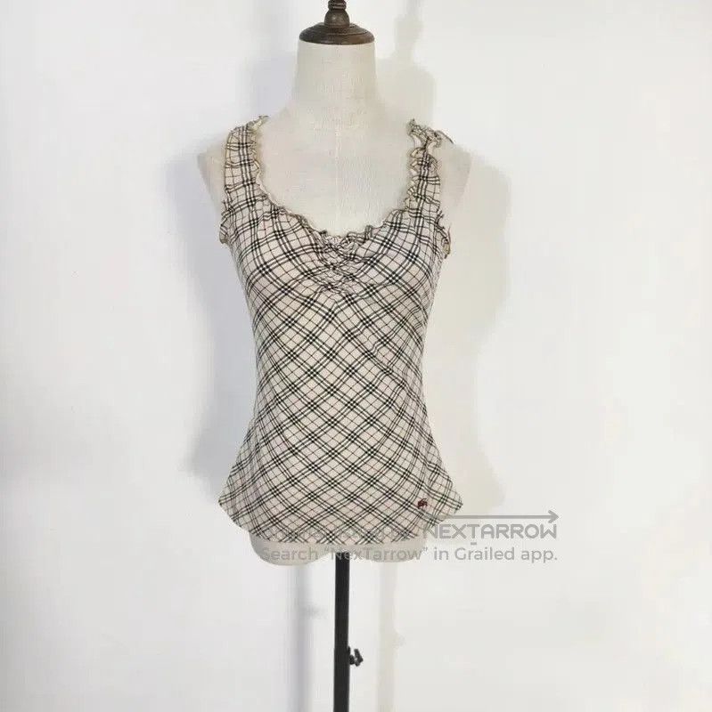 Burberry Burberry Summer Khaki Check Cotton Top. Size M / US 6-8 / IT 42-44 - 1 Thumbnail