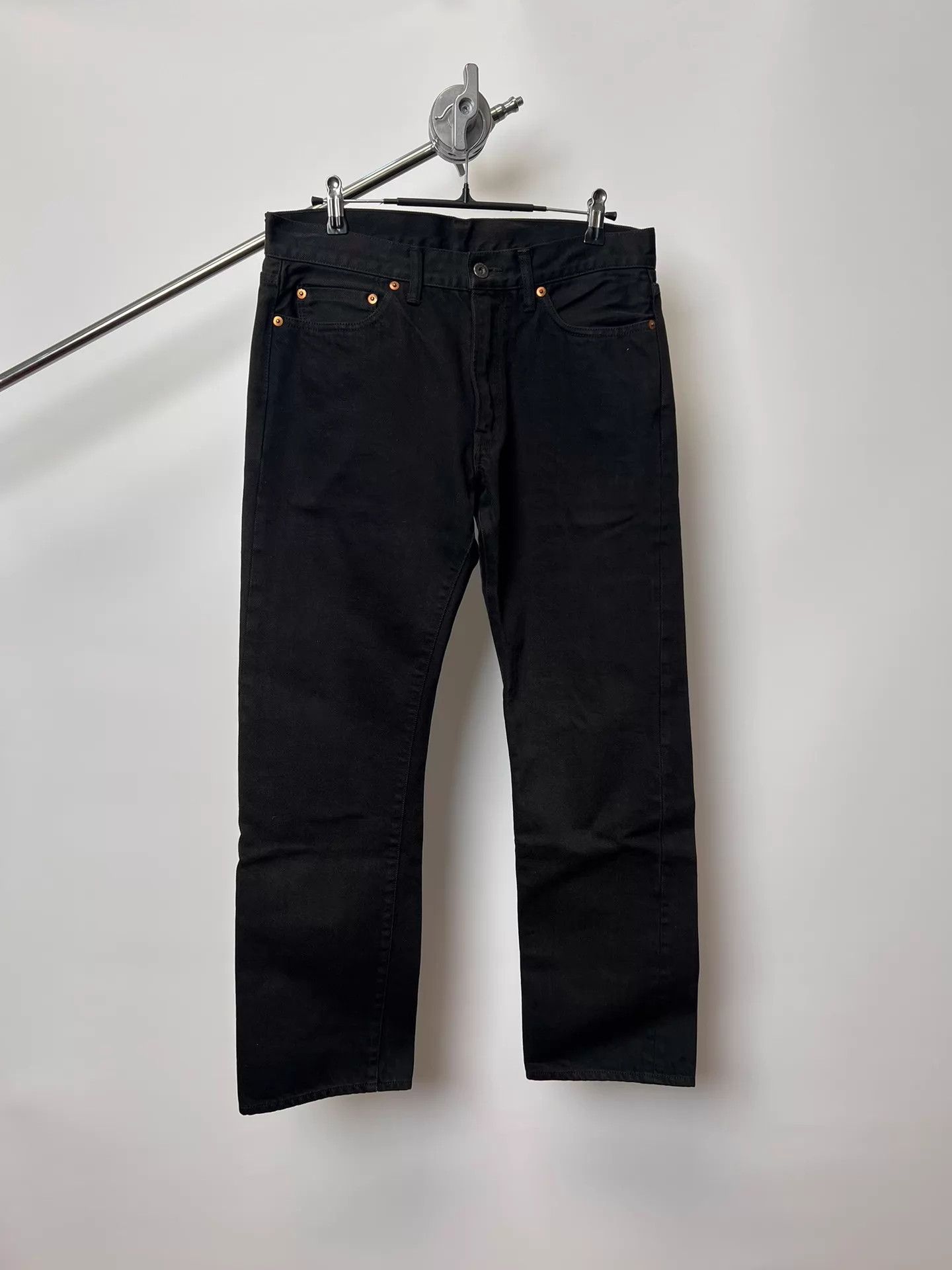 Comme des Garcons Comme des Garçons Black Denim Brass Corduroy Back Pocket Size US 32 / EU 48 - 1 Thumbnail