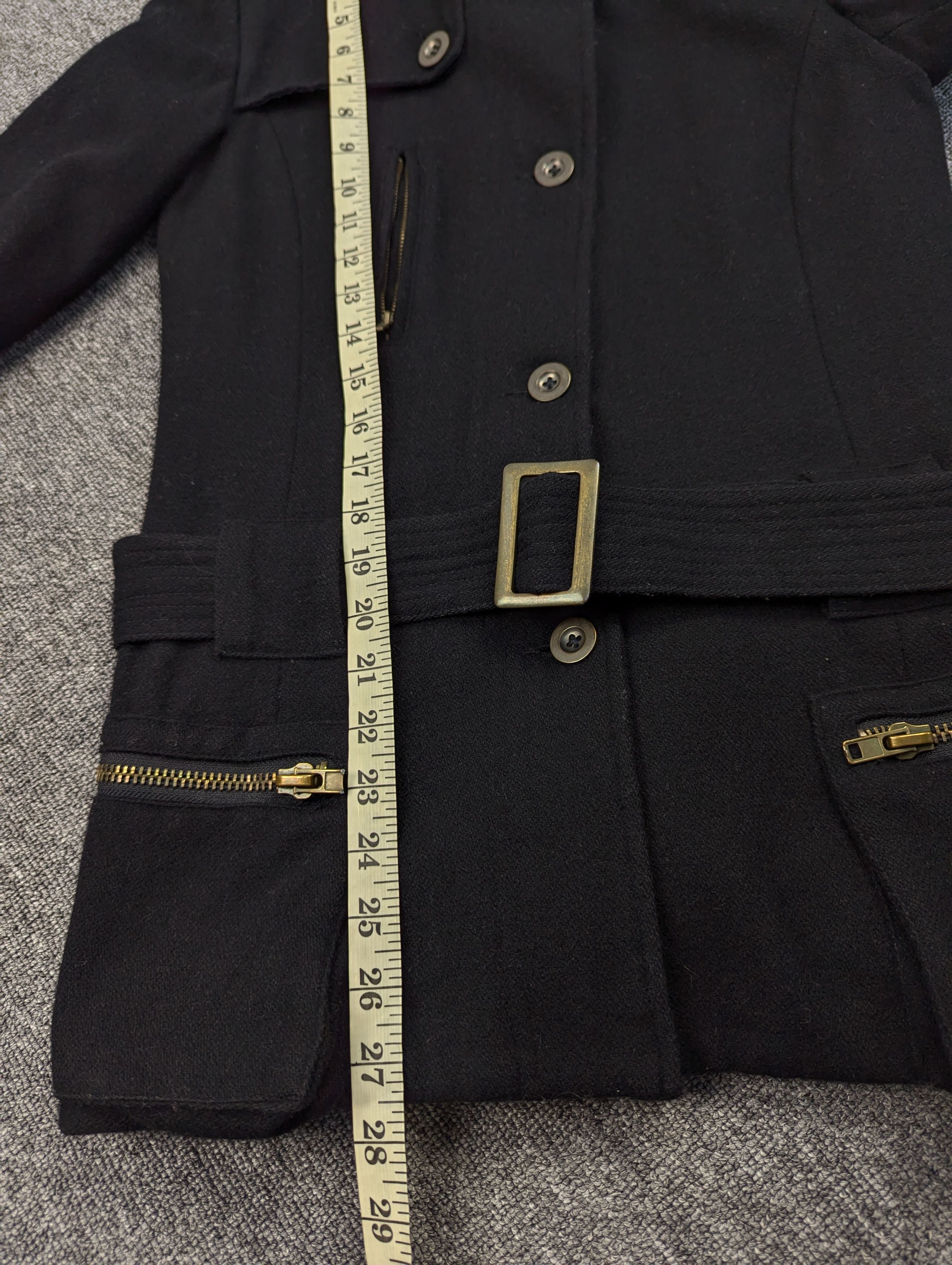 GOA G.O.A Military Style Wool Coat Jacket With Belted Size S / US 4 / IT 40 - 17 Thumbnail