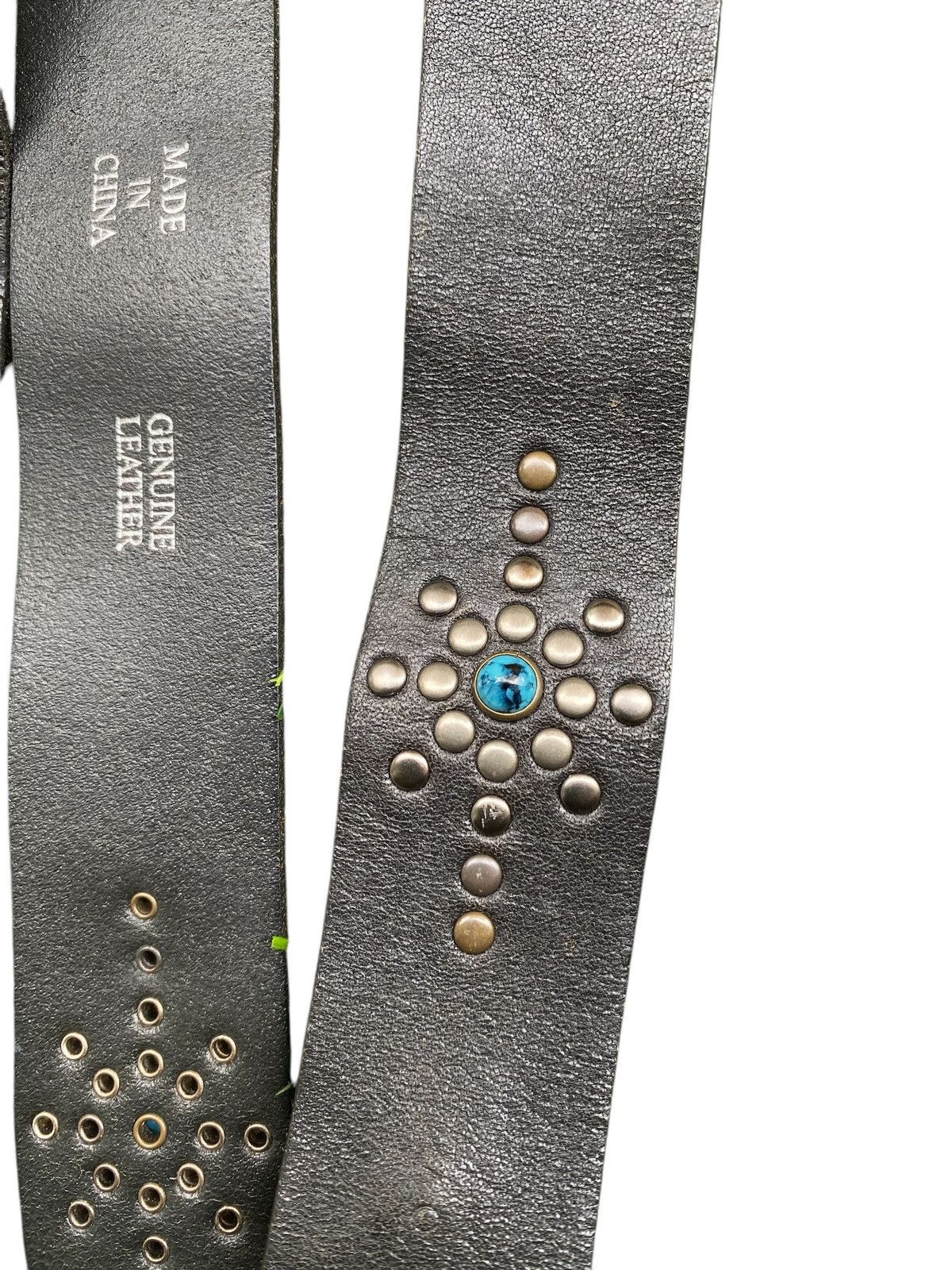 Seditionaries Vintage MADE GENUINE LEATHER PUNK ROCK Belt nice design Size ONE SIZE - 4 Thumbnail