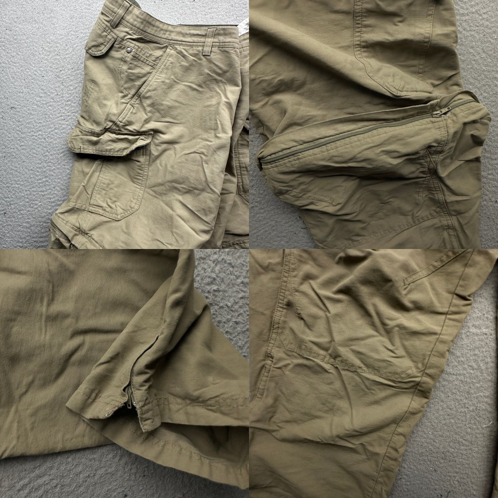 Vintage REI Co-op Trailmade Convertible Shorts Pants Cargo Men 34x32 Olive Green Green Cargo Pants Men 34x32 Vintage No Size US 34 / EU 50 - 9 Thumbnail