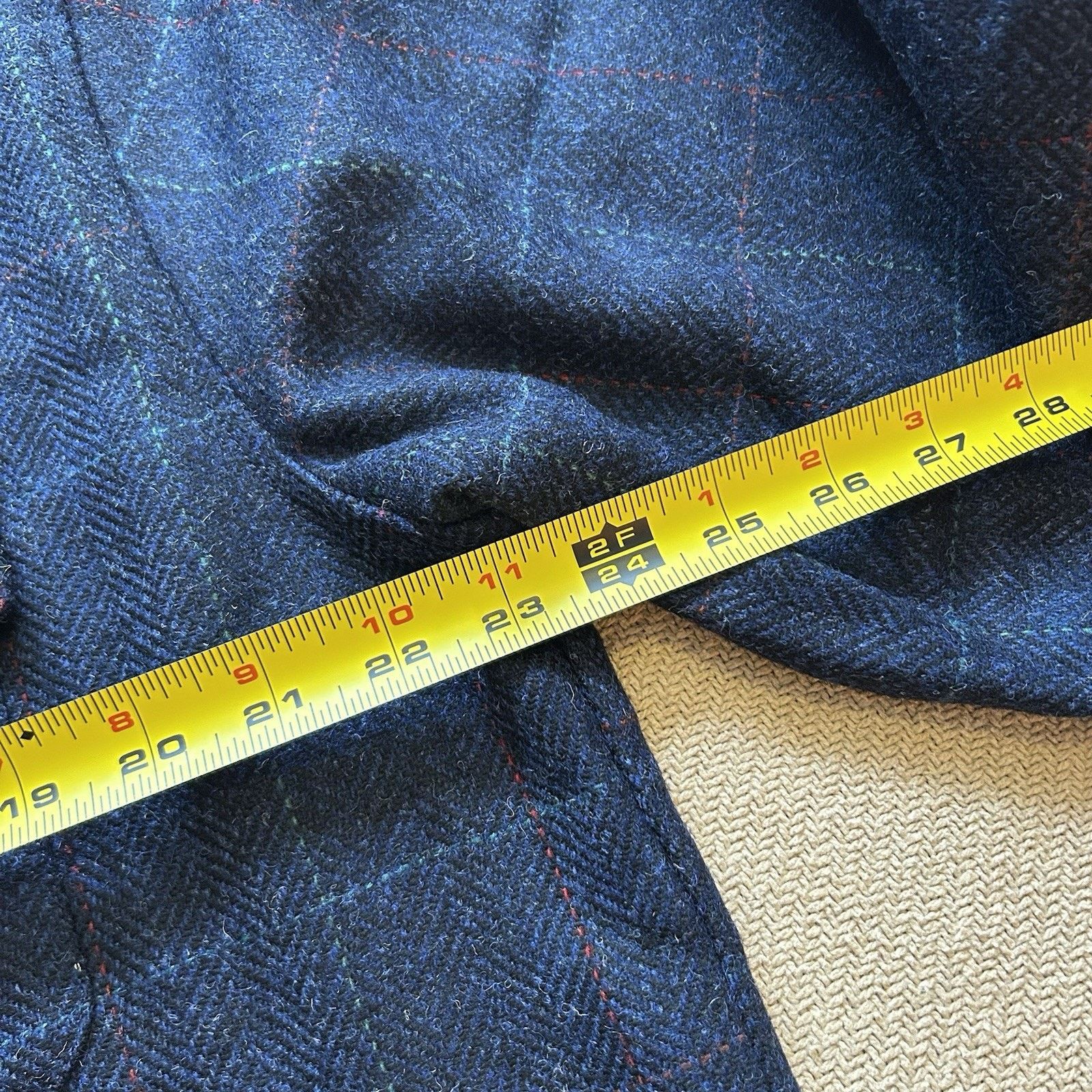 Other Genteal Full Wool Plaid Herringbone Board Button Up Shirt Size US L / EU 52-54 / 3 - 4 Thumbnail