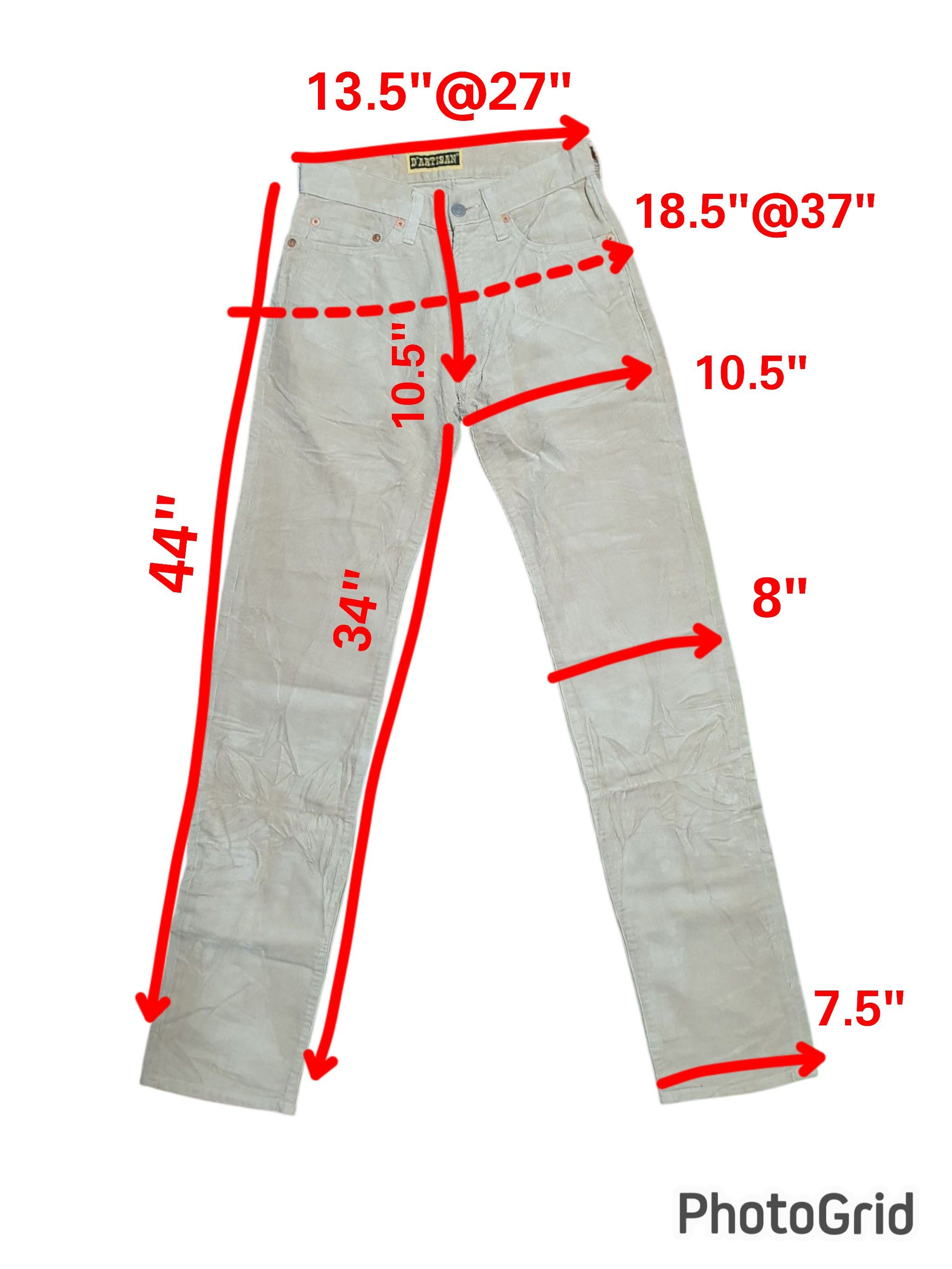 Japanese Brand STUDIO D’ARTISAN 27”/44” NEW OLD STOCK CREAM COUDUROY JEANS Size US 27 - 10 Thumbnail