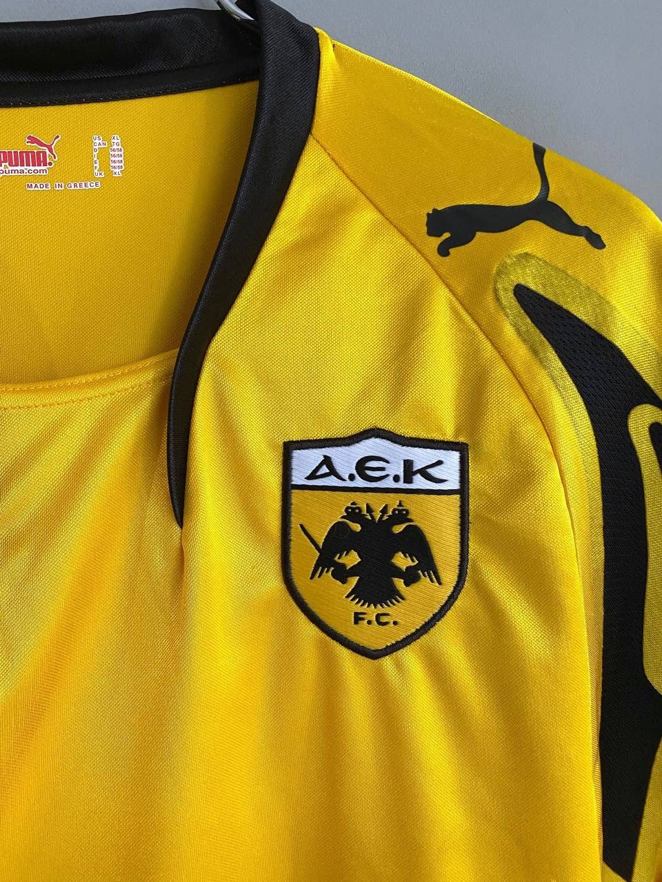 Puma Puma AEK Athens FC 2007/2008 Home Soccer Jersey, Size XL Size US XL / EU 56 / 4 - 9 Thumbnail