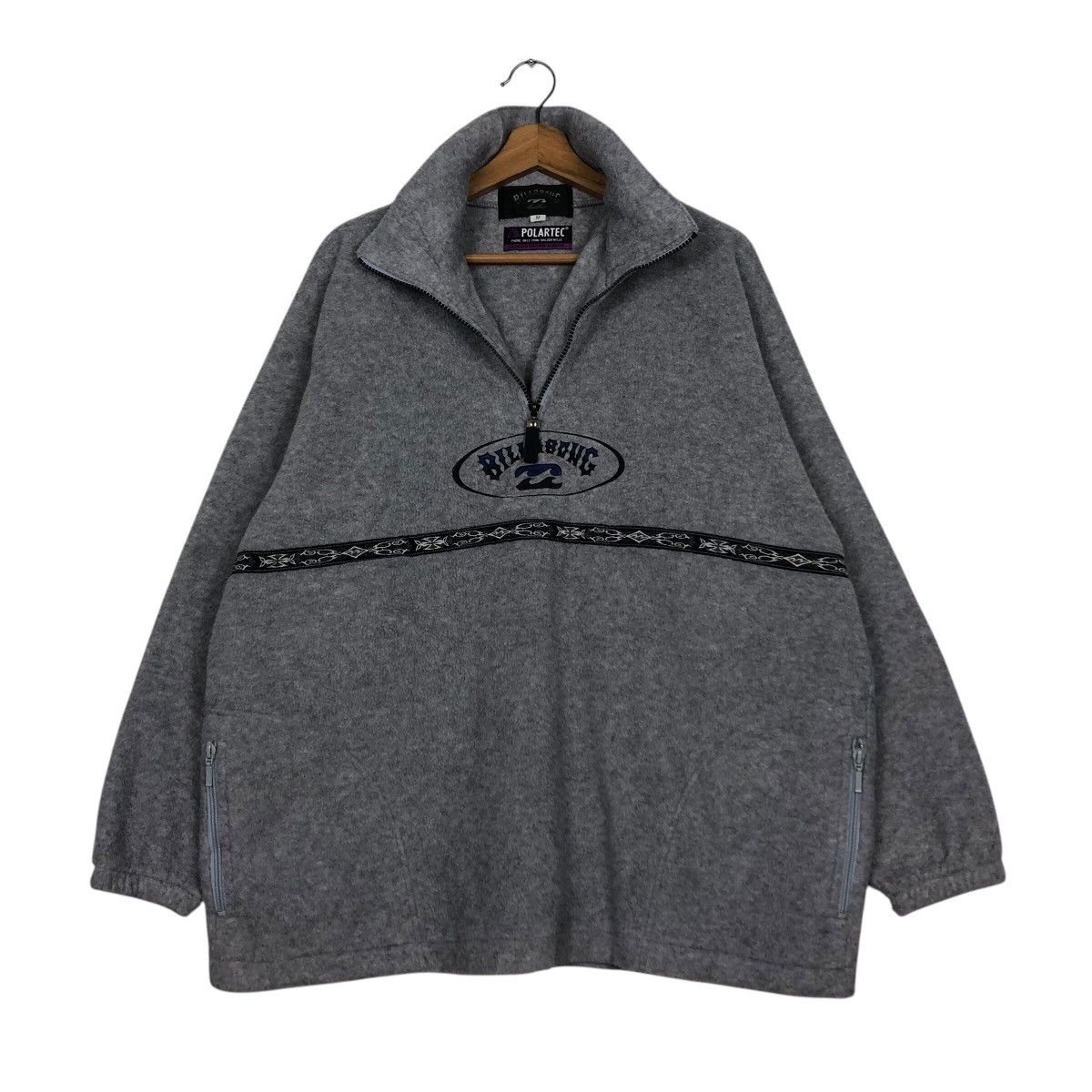 Billabong Vintage Fleece Jacket Half Zipper Anorak Billabong Polartec Size US M / EU 48-50 / 2 - 12 Thumbnail