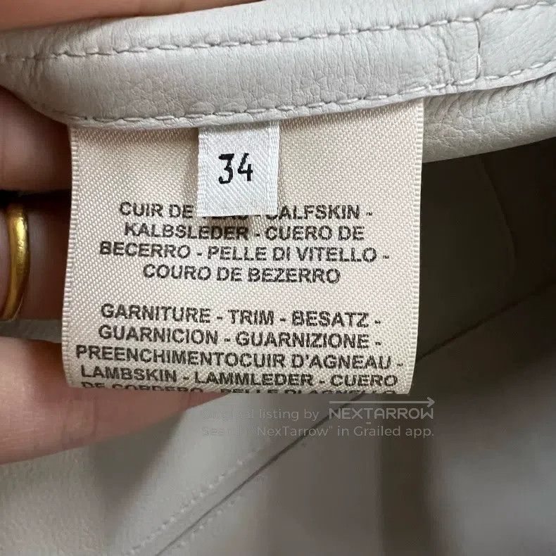 Hermes Hermes Showpiece beige leather coat Size XXS / US 00 / IT 34 - 4 Thumbnail