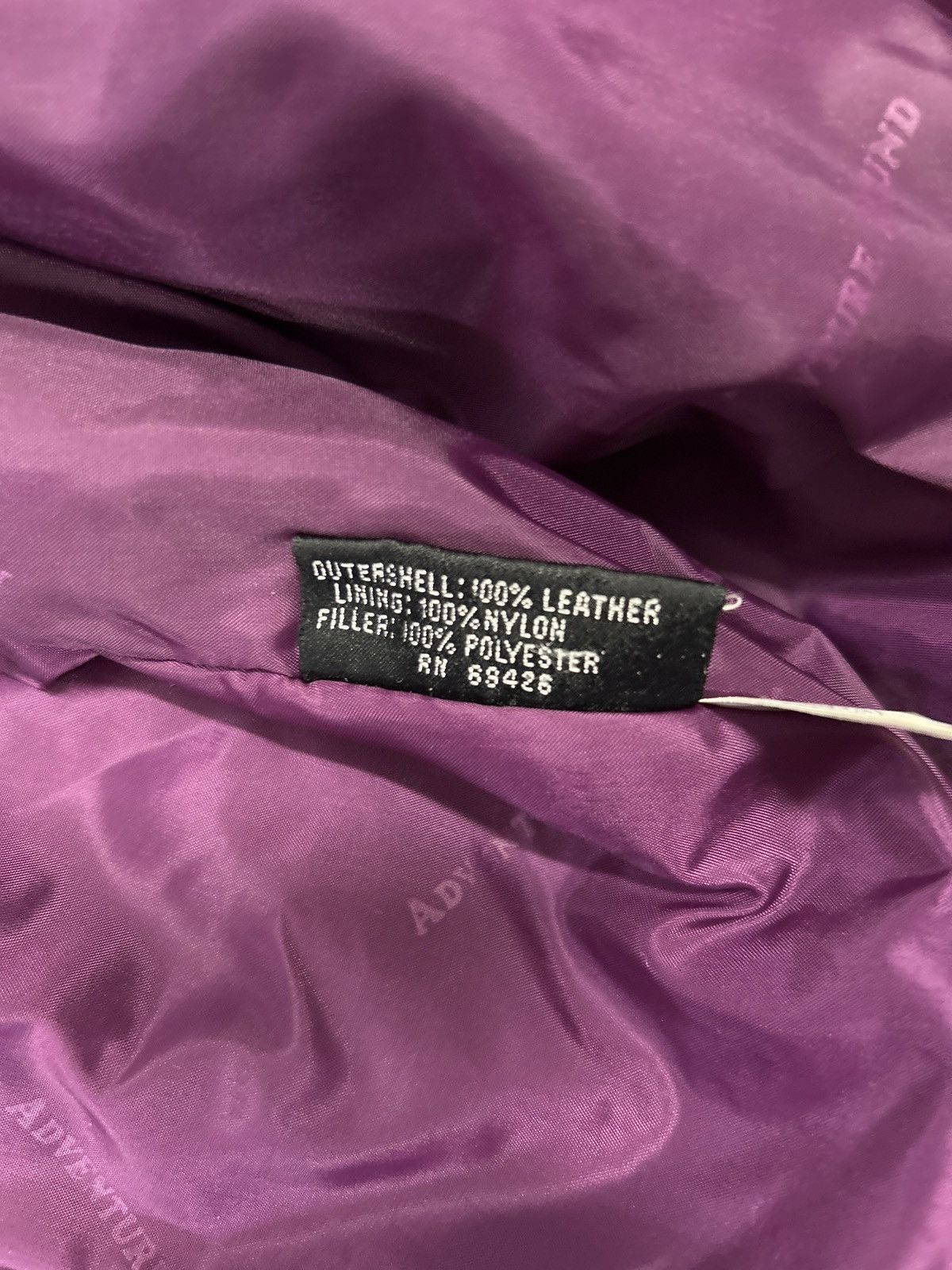 Adventure Bound Adventure Bound Purple and Blue Leather Bomber Jacket Size S / US 4 / IT 40 - 2 Thumbnail