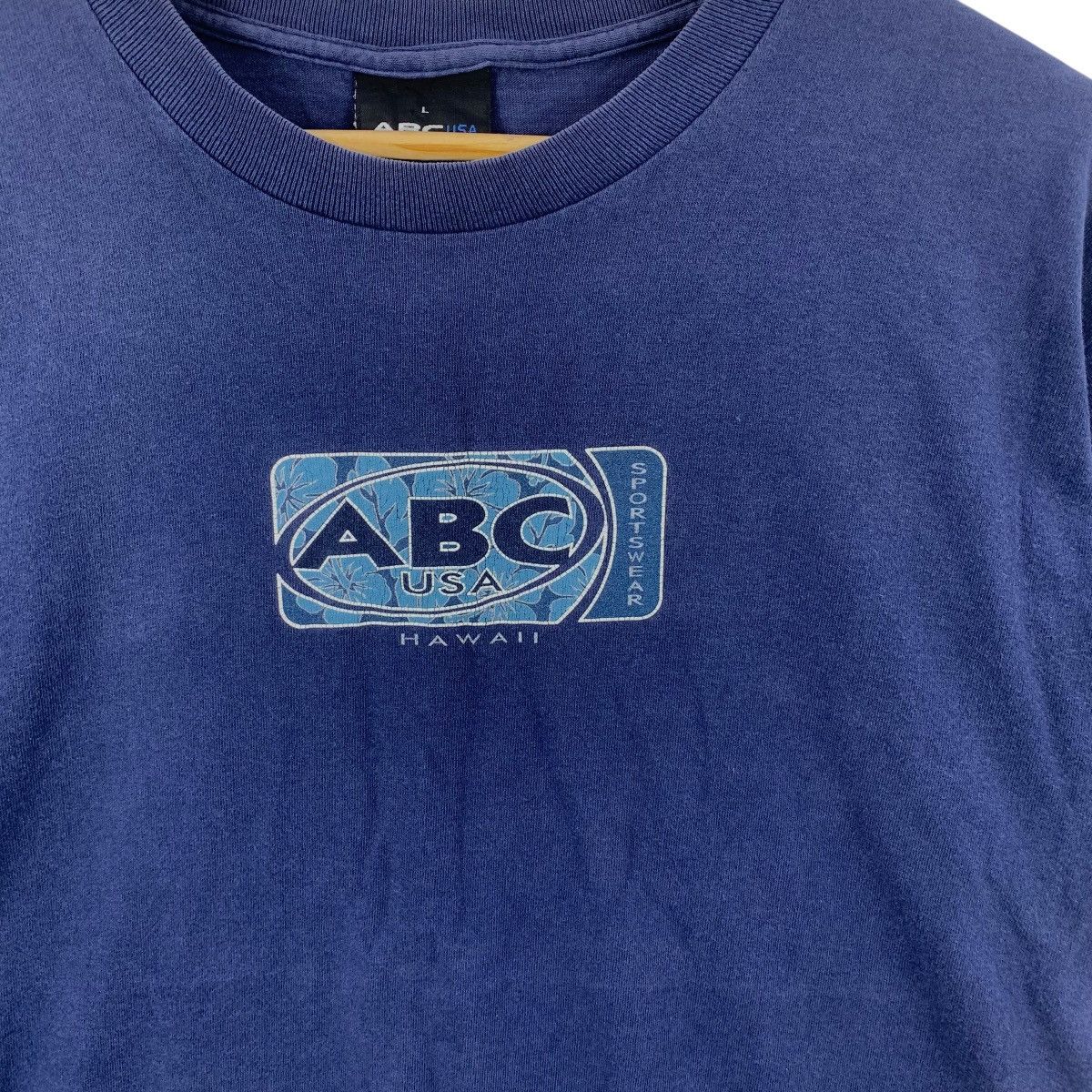 Vintage Vintage 90’ ABC USA HAWAII Sportswear Box Logo Tee Shirt Top Size US L / EU 52-54 / 3 - 5 Thumbnail