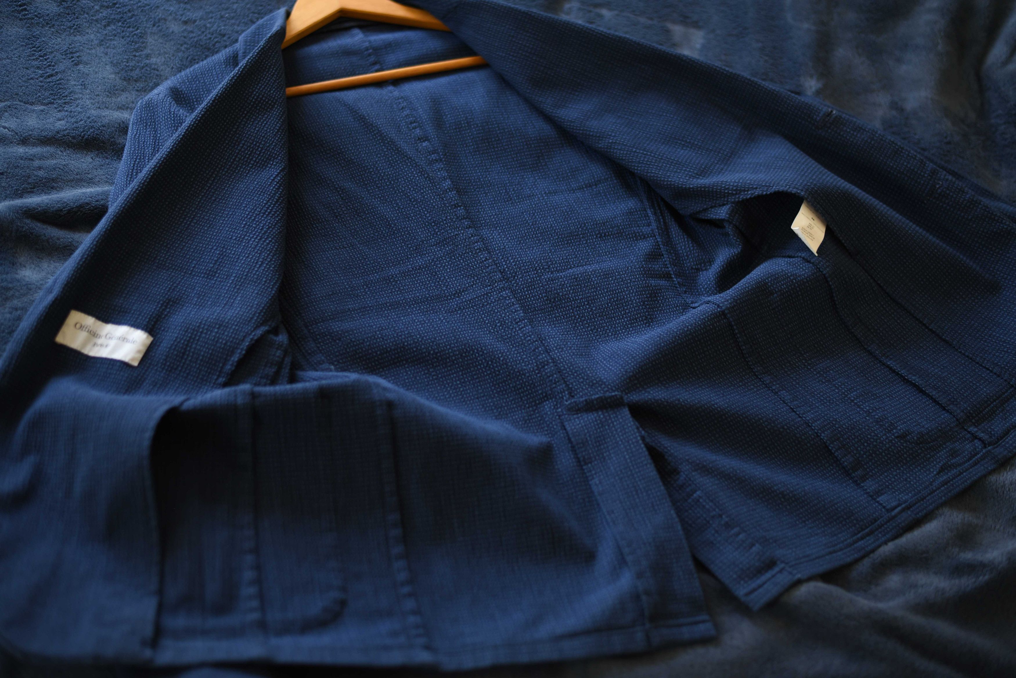 Officine Generale Officine Generale Seersucker Lightest Jacket Blazer Blue 36 Size US S / EU 44-46 / 1 - 7 Thumbnail