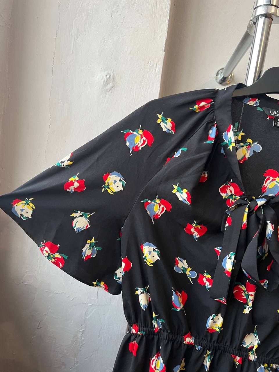 Lauren Ralph Lauren LAUREN RALPH LAUREN BLACK LABEL BLACK FLOWERS ART DRESS SZ 4 Size S / US 4 / IT 40 - 8 Thumbnail