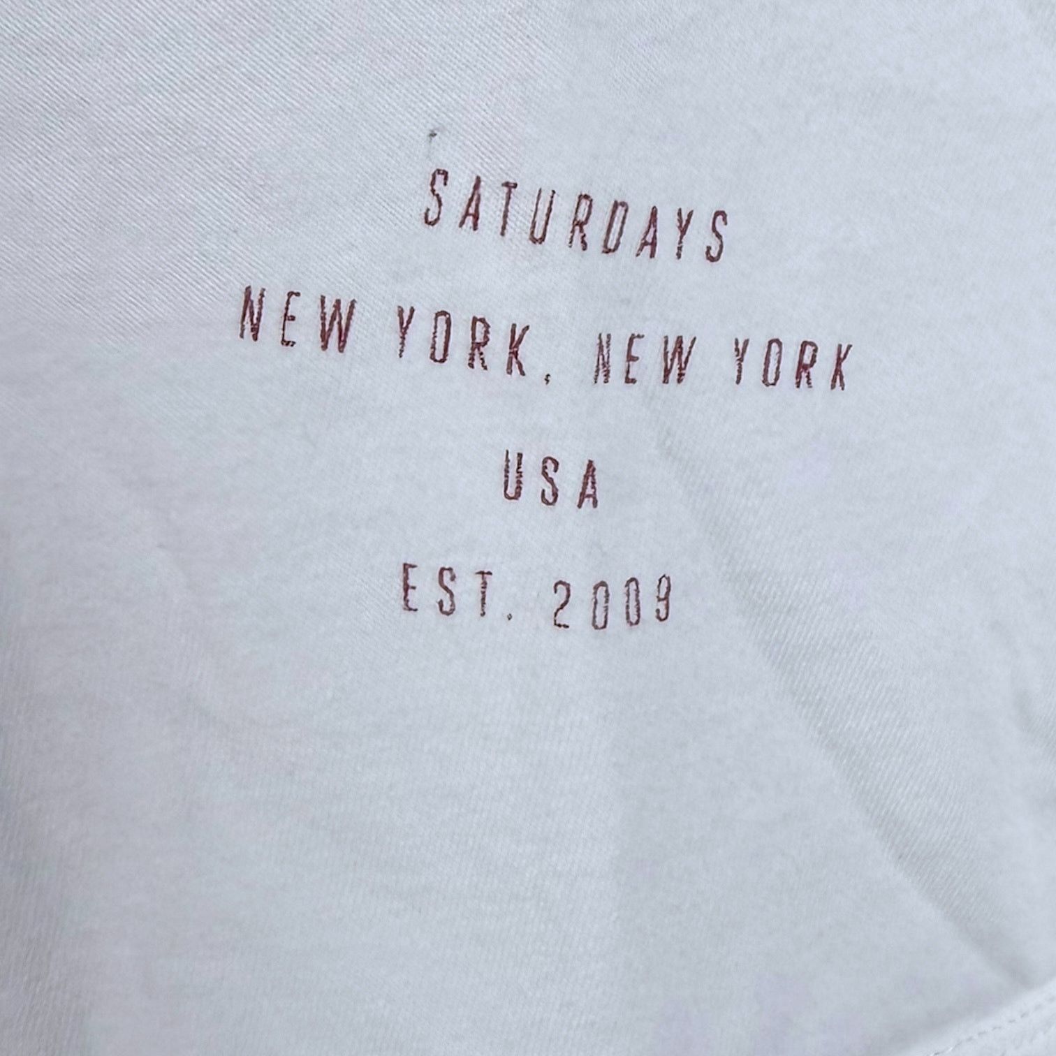 Saturdays NYC Men's Saturdays NYC Balance Logo White Graphic T-Shirt - S Size US S / EU 44-46 / 1 - 5 Thumbnail