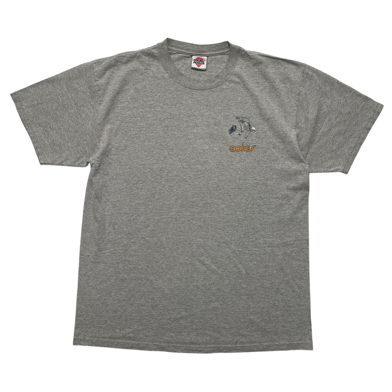 Powell Peralta VTG Y2K 2009 Powell Peralta Bones Grey Graphic T-Shirt XL Size US XL / EU 56 / 4 - 1 Thumbnail