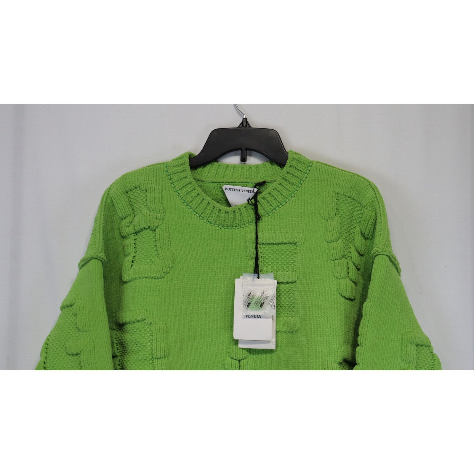 Bottega Veneta o1rshd1 Alphabet Chenille Knitwear Sweater in Green Size US S / EU 44-46 / 1 - 4 Thumbnail