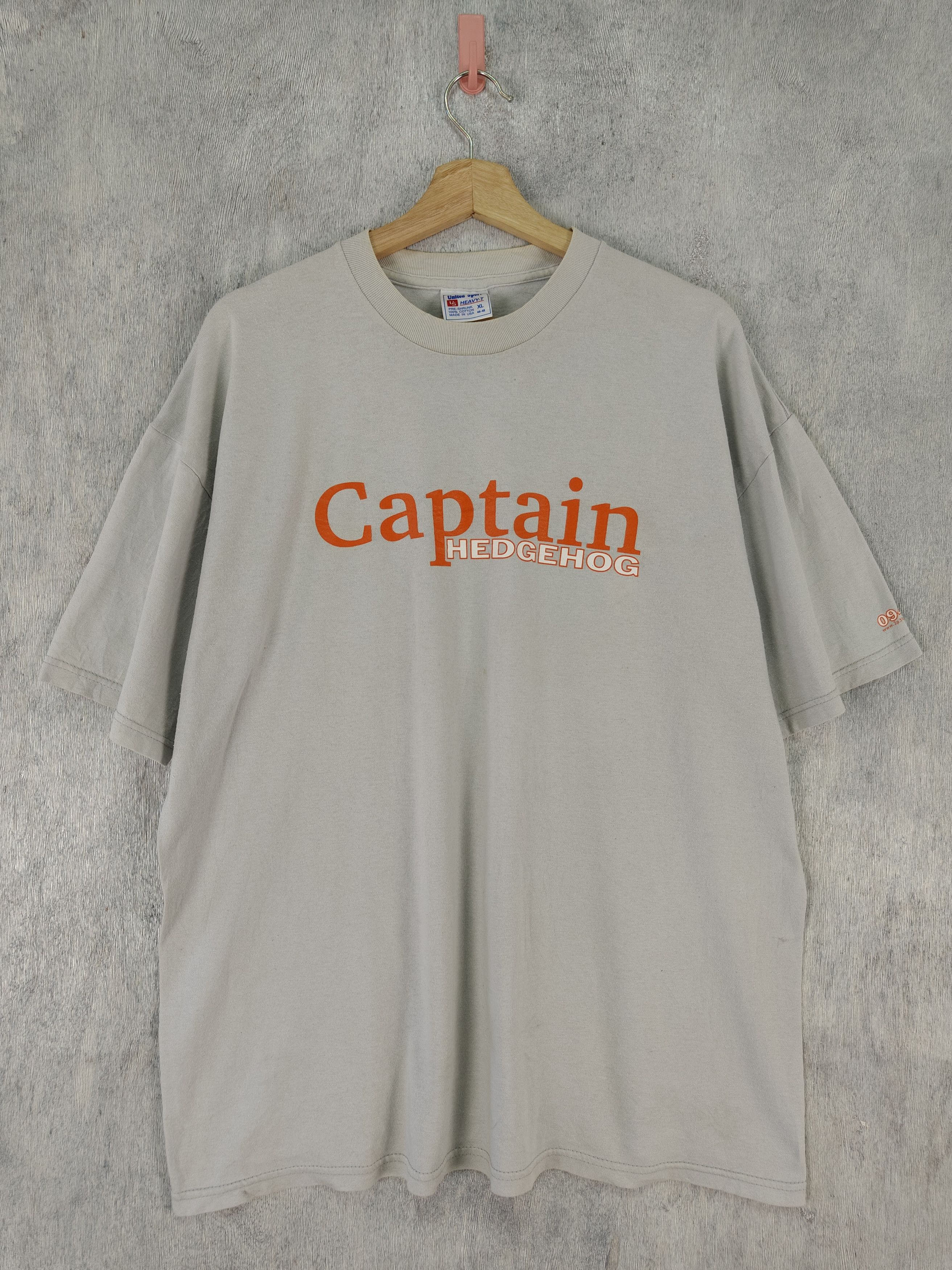 image of Band Tees x Vintage Captain Hedgehog Japan Band Shirt in Grey, Men's (Size XL)