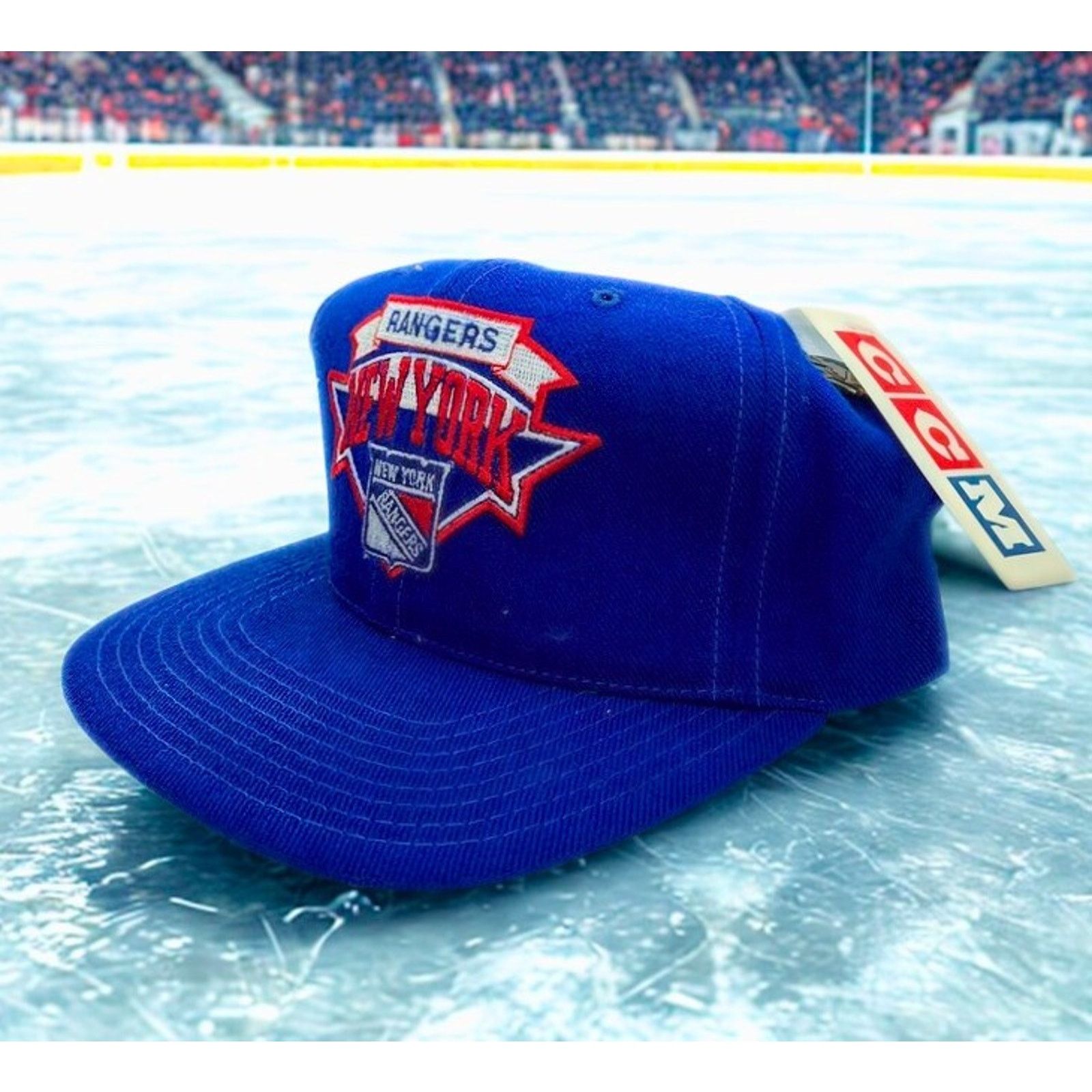 New York Rangers Vintage CCM Snapback Hat 100% Wool NHL