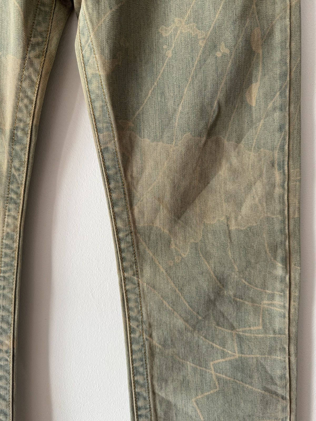 Just Cavalli 🔥🔥 2001 Vintage Roberto Cavalli Treasure Map Denim Pants Size US 29 - 11 Thumbnail