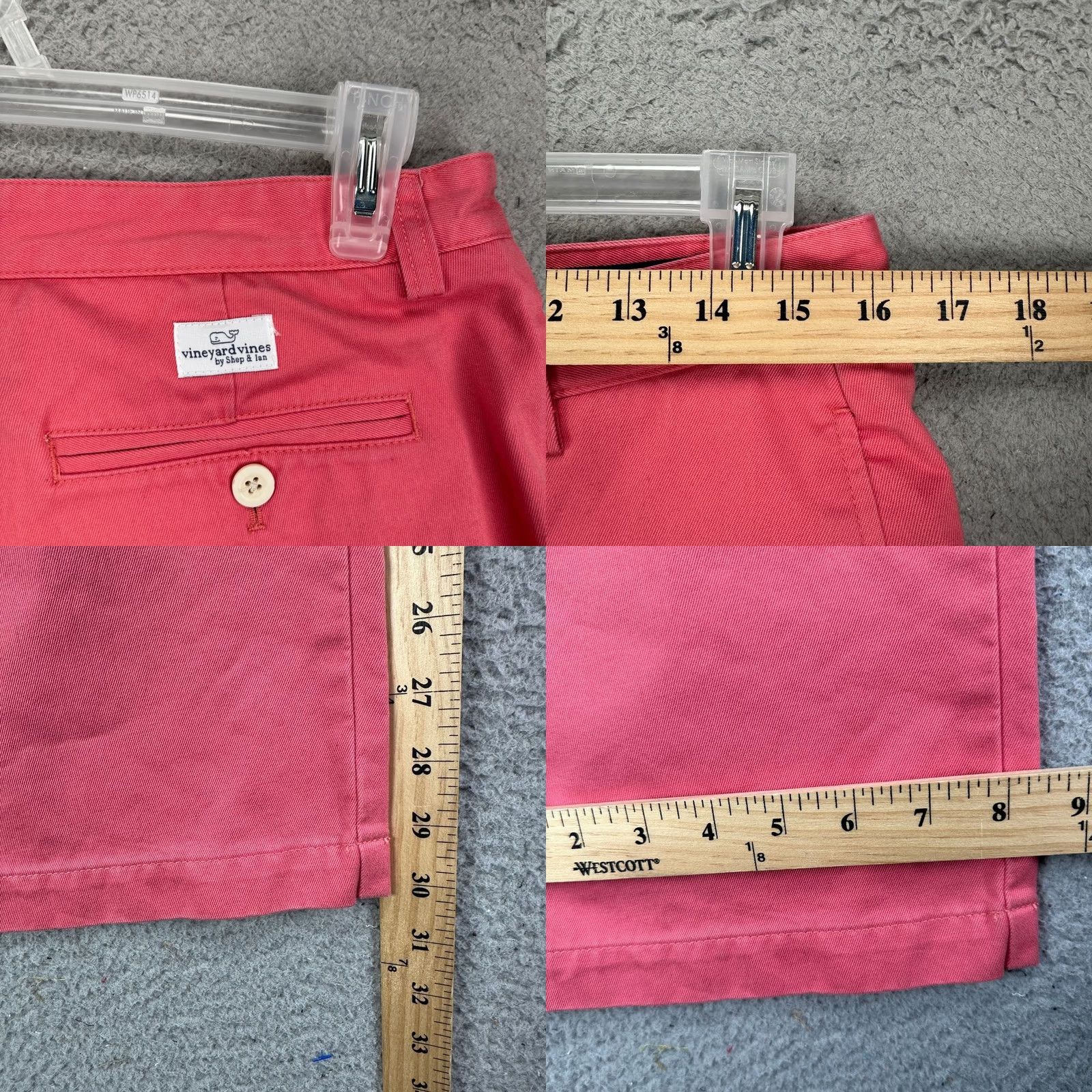 Vineyard Vines Vineyard Vines Khaki Pants Mens 32x30 Pink Flat Front Casual Straight Leg Pocket Pants Mens 32x30 Pink Flat Front Casual Straight Leg Pocket Womens? Size US 32 / EU 48 - 8 Thumbnail