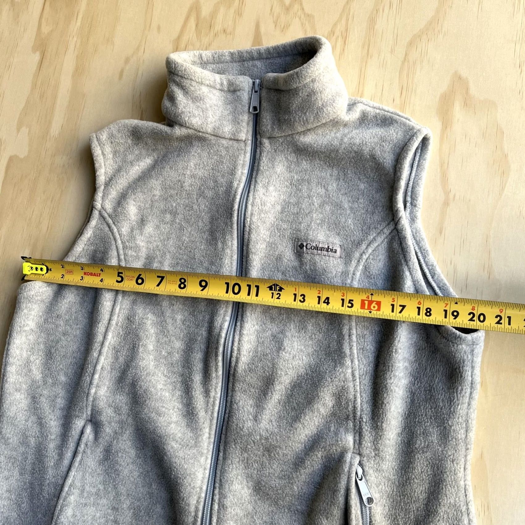 Vintage Columbia Vest Womens XL Gray Fleece Full Zip Pockets Outdoor Layering Casual Size XL / US 12-14 / IT 48-50 - 5 Thumbnail