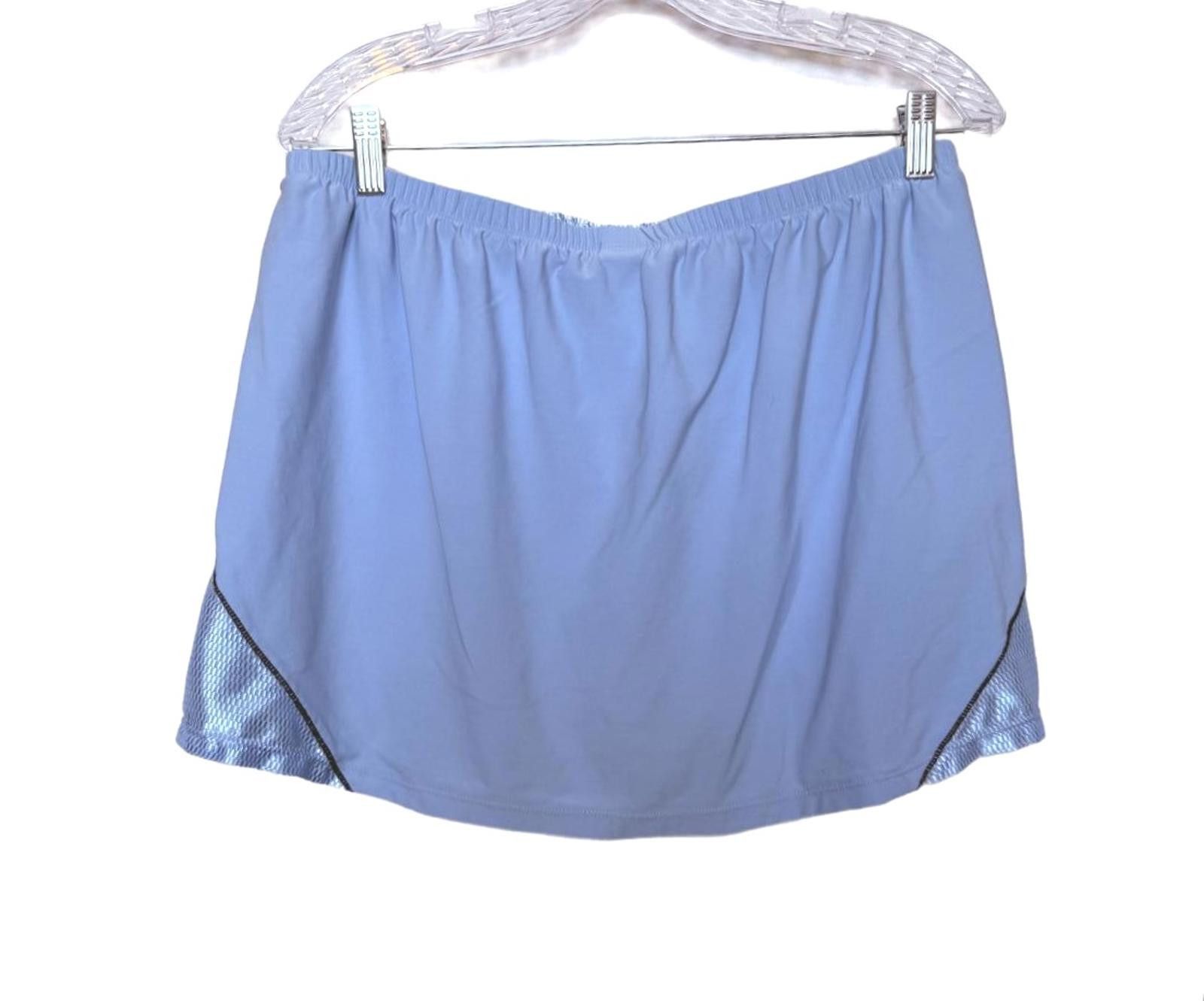 Designer Nike Baby Blue Athletic Skirt with Built-in Shorts Size 36" / US 14 / IT 50 - 3 Thumbnail