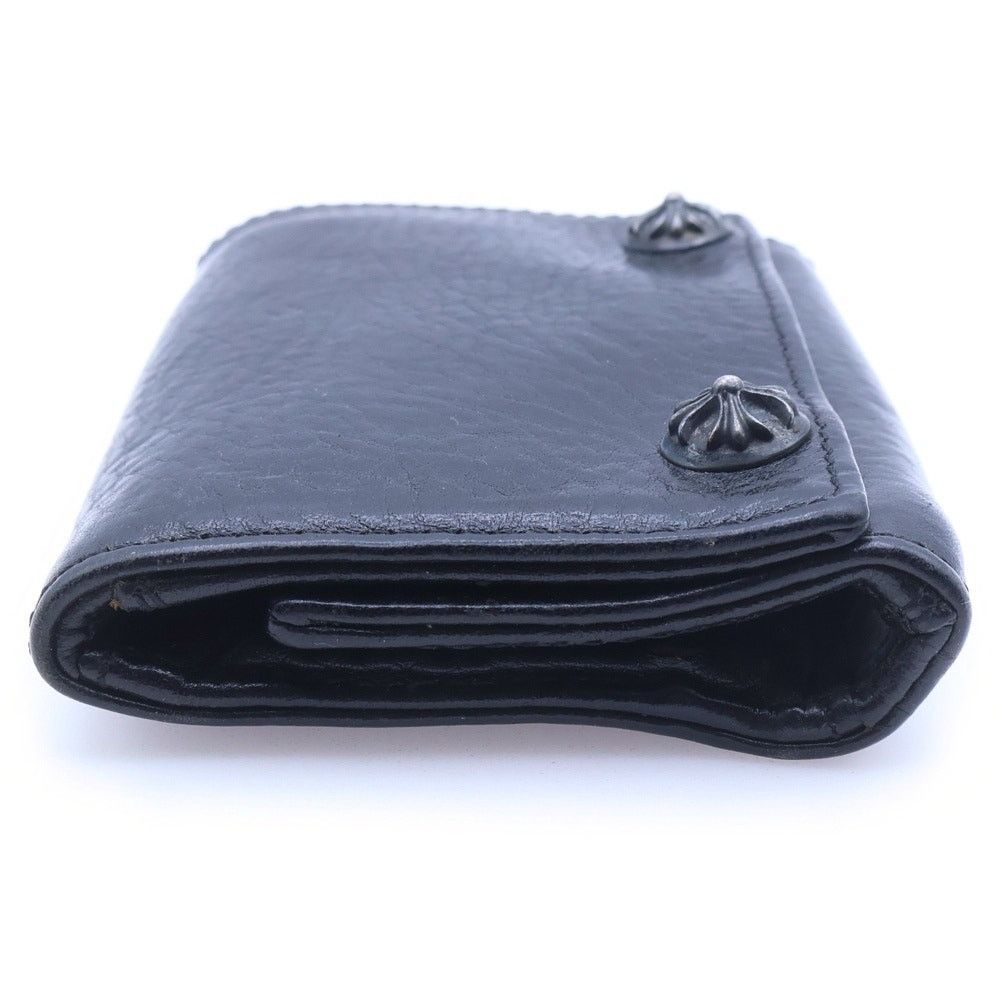 Chrome Hearts Chrome Hearts 3 Fold Cross Leather Wallet Black Size ONE SIZE - 4 Thumbnail
