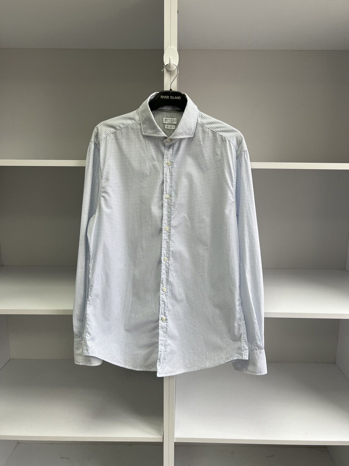 Brunello Cucinelli × Designer × Vintage Vintage Brunello Cucinelli Old Money Style Button up shirt Size US XL / EU 56 / 4 - 2 Thumbnail