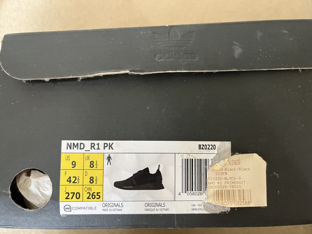 Adidas Adidas NMD R1 Triple Black Primeknit Japan Size US 9 / EU 42 - 8 Thumbnail