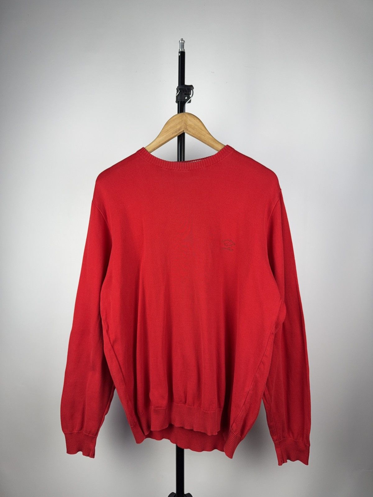 Paul & Shark × Vintage Paul & Shark Yachting Red Knit Sweater Logo Spellout Size L Size US L / EU 52-54 / 3 - 1 Thumbnail