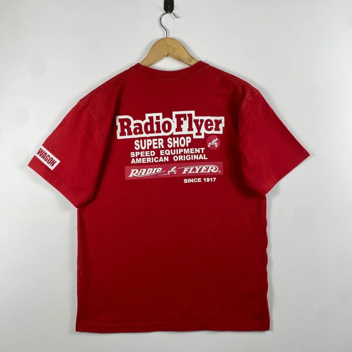 Vintage Radio Flyer RED WAGON Super Shop Graphic Tee Shirt Large Size US L / EU 52-54 / 3 - 5 Thumbnail
