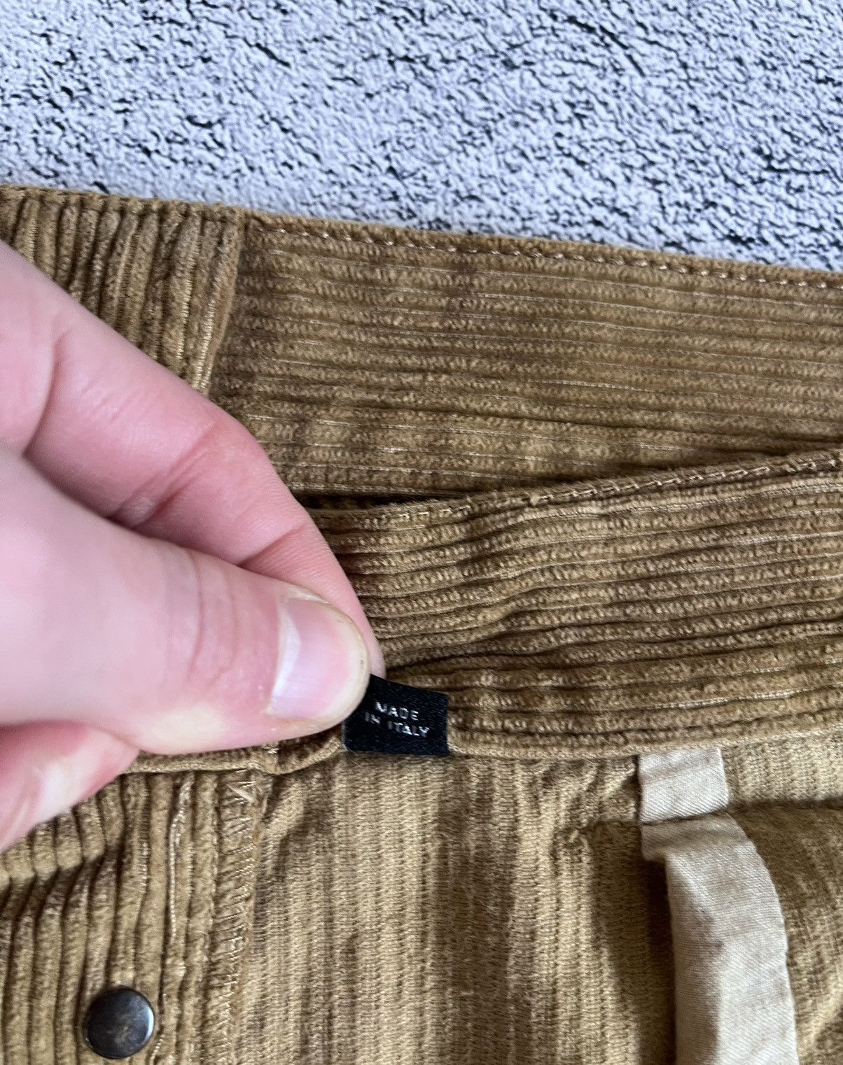 Dolce & Gabbana Dolce Gabbana Men’s Pants Corduroy Vintage Brown Metal Logo Size US 31 - 7 Thumbnail