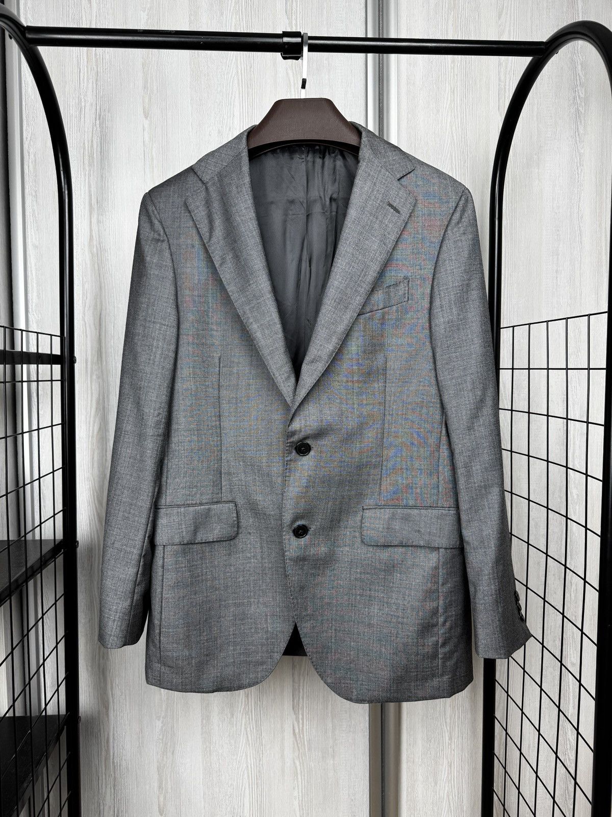 Boggi Boggi Milano Grey 110s Wool 2 pieces made in italy suit Size 40R - 2 Thumbnail