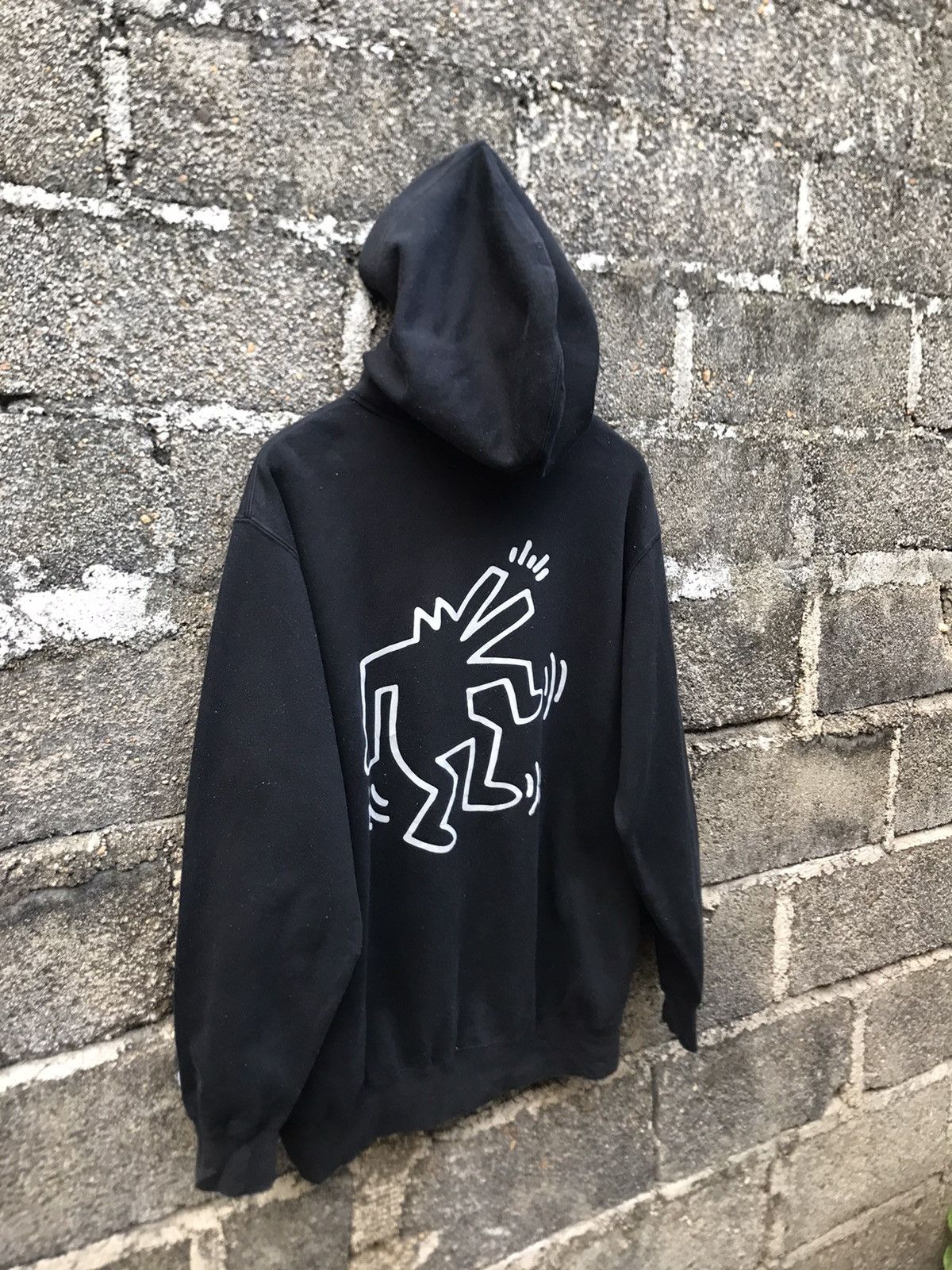 Keith Haring ⚡️Vintage Art Keith Haring Hooded Sweatshirt Size US L / EU 52-54 / 3 - 13 Thumbnail