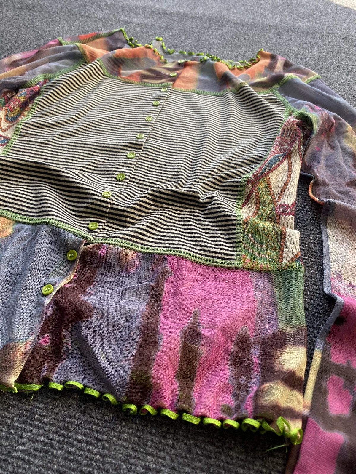 Other 🔥Lulu H Gothic Opium Punk Blouse s/m rare sexy Size M / US 6-8 / IT 42-44 - 2 Thumbnail